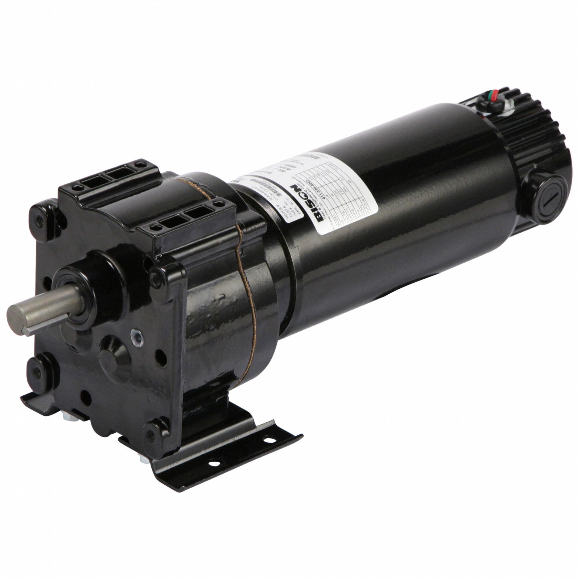 BISON, 90V DC, 40 in-lb Max Torque, DC Gearmotor,360RPM,90V