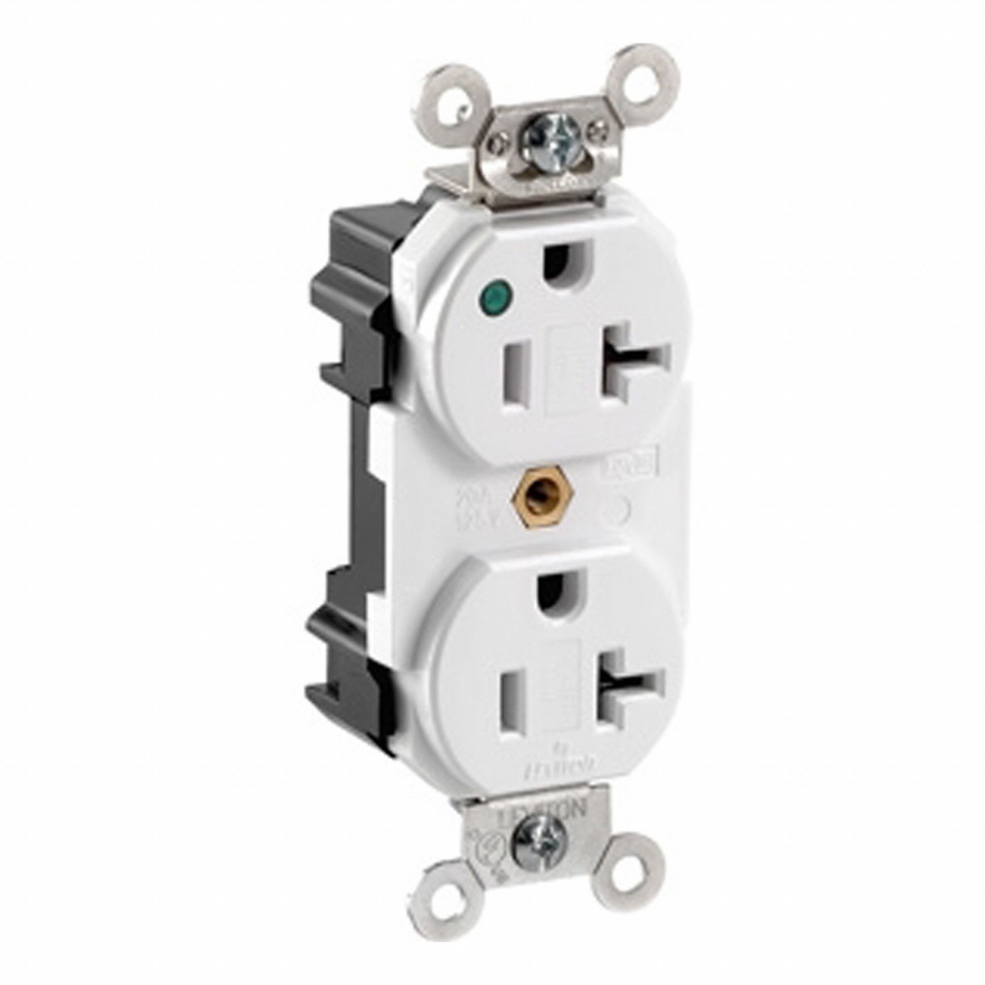 Lev-Lok Dup 20A 125V HG/PI Wht