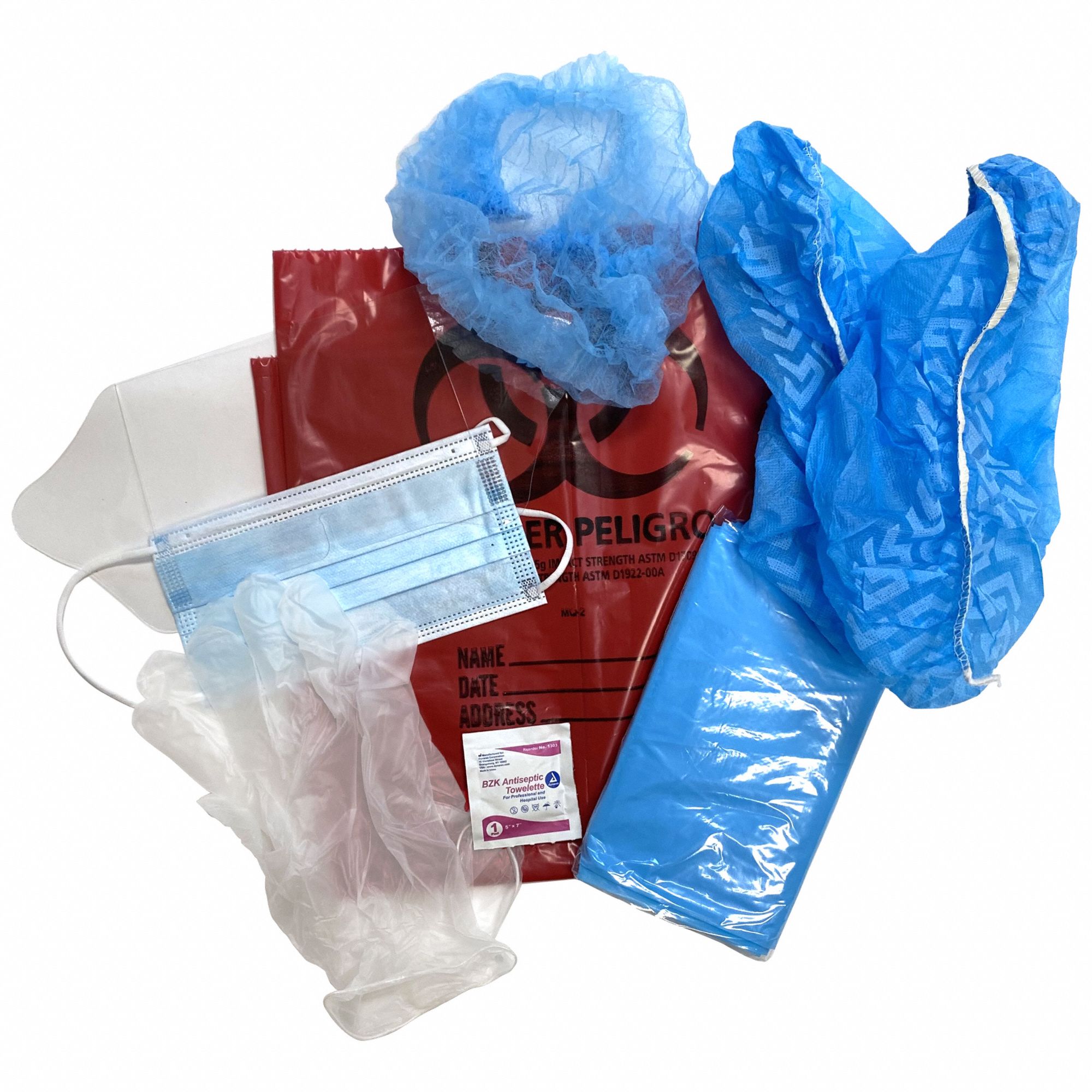 DICK MEDICAL SUPPLY, 0 fl oz Volume Absorbed Per Kit, Red, Isolation