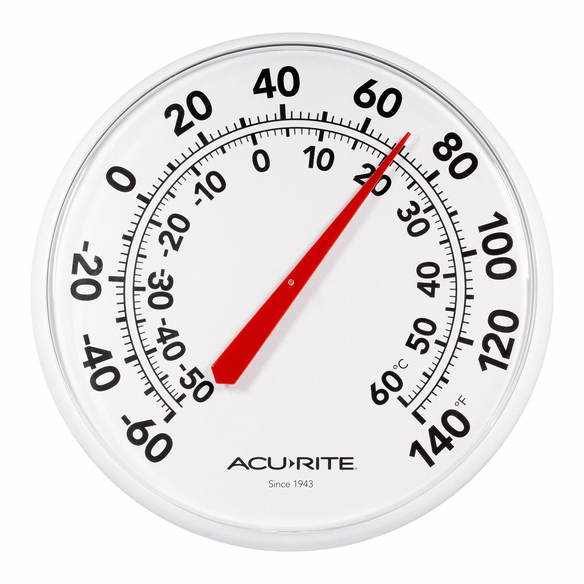 Analog Thermometer 1 in Overall D.