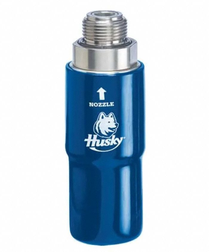 HUSKY Swivel: Swivel, Reconnectable, 1 in Inlet, 1 5/16 in Discharge, Aluminum/Stainless Steel Body (MPN 013185). Key specifications — Product Type: Swivel; Discharge Gender: Male; Inlet Gender: Male; Body Material: Aluminum/Stainless Steel; Brand: HUSKY; Chemical Compatibility: DEF.