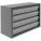 DRAWER BIN CABINET, 16¾ IN X 6½ IN X 11¼ IN, 20 DRAWERS, STEEL, 40 DIVIDERS