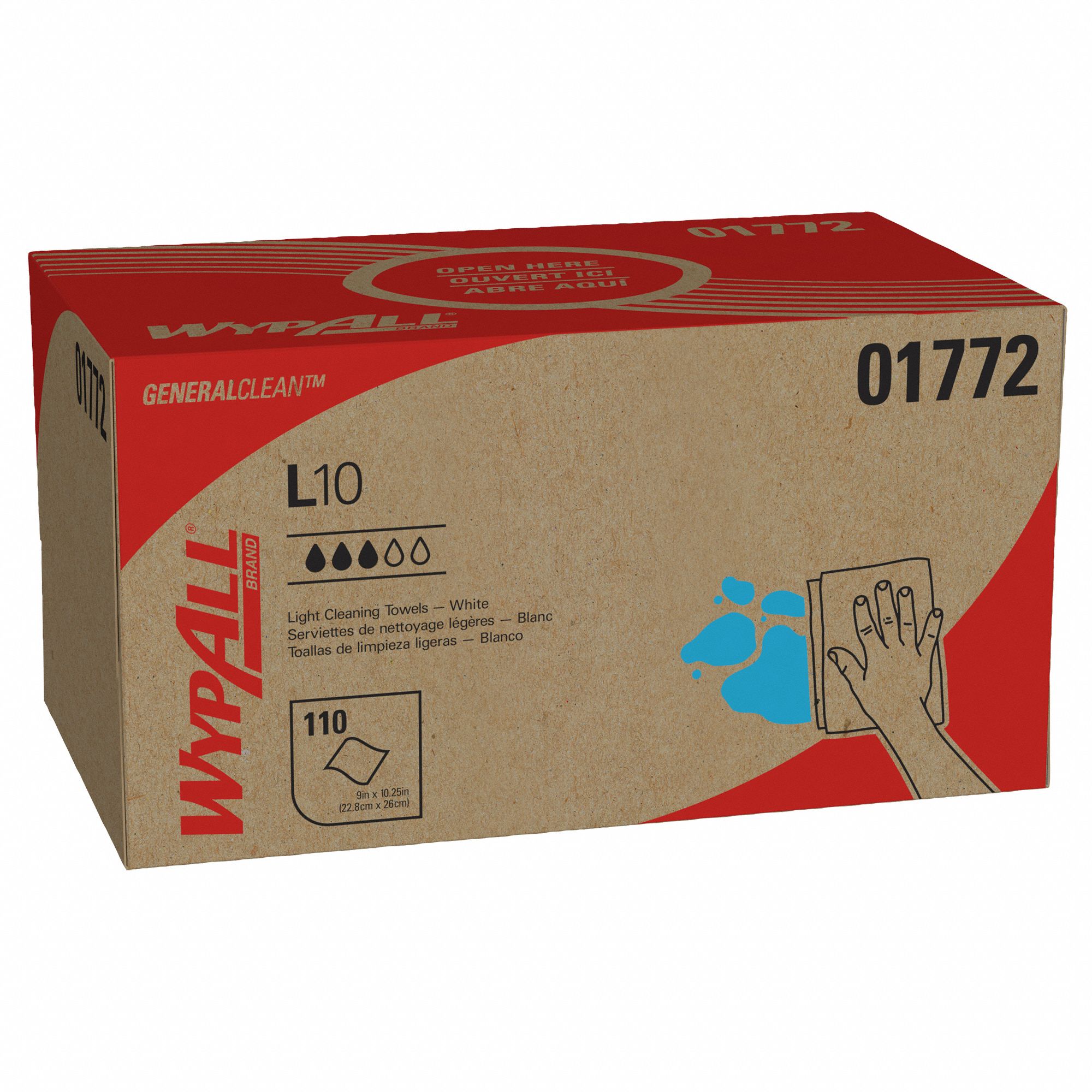 Cleaning Wipes Dispenser Box White PK18