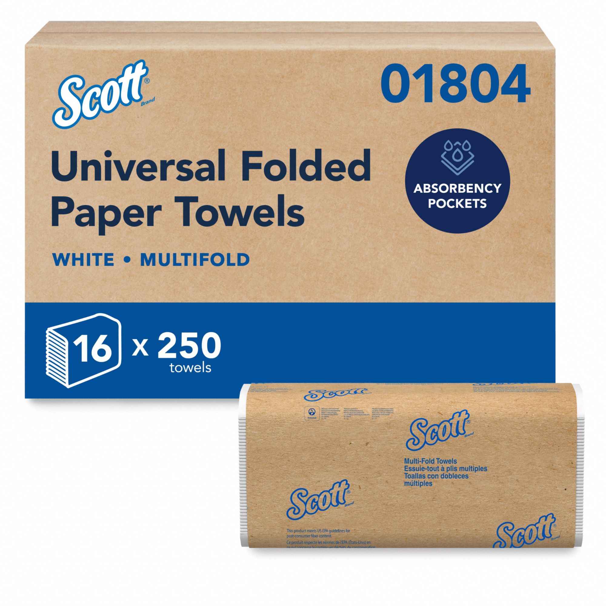 Paper Towel Sheets White 250 PK16