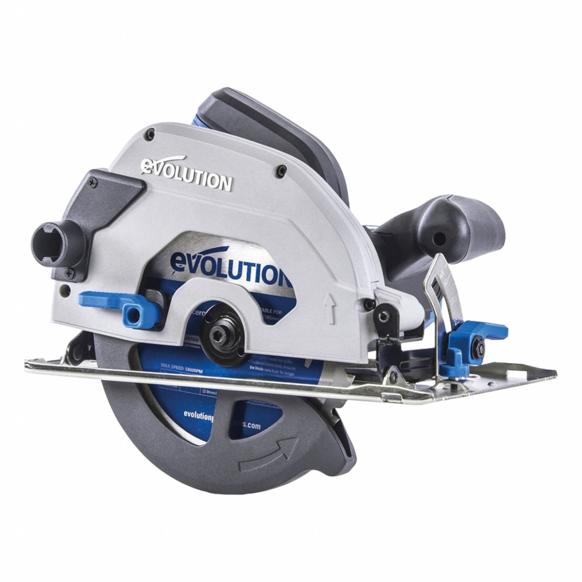 Circular Saw: 7 1/4 in Blade Dia., 15 A Current, Right, Left, 0°to 45°, Direct Drive