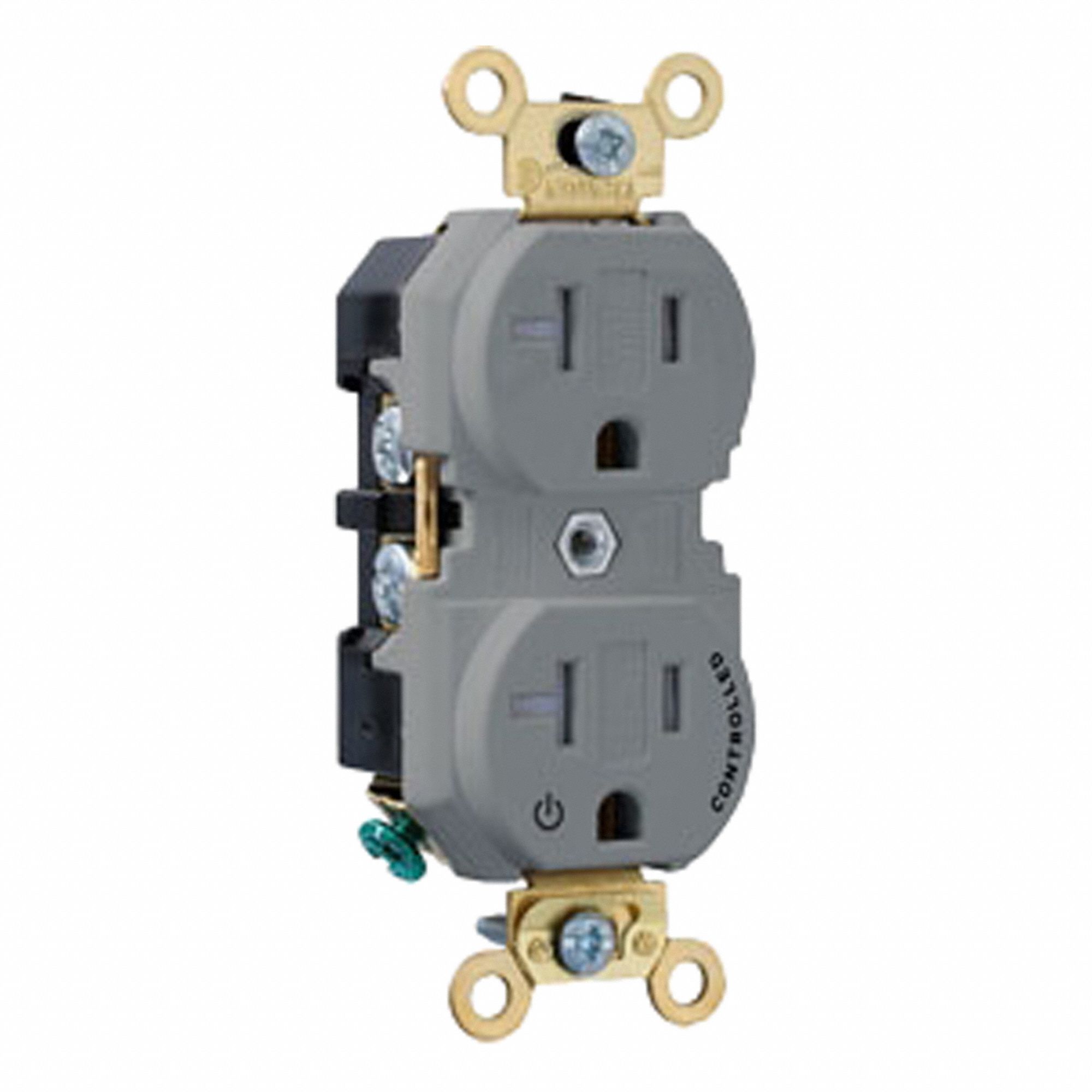 Duplex Outlet Gray 20A 125V TR