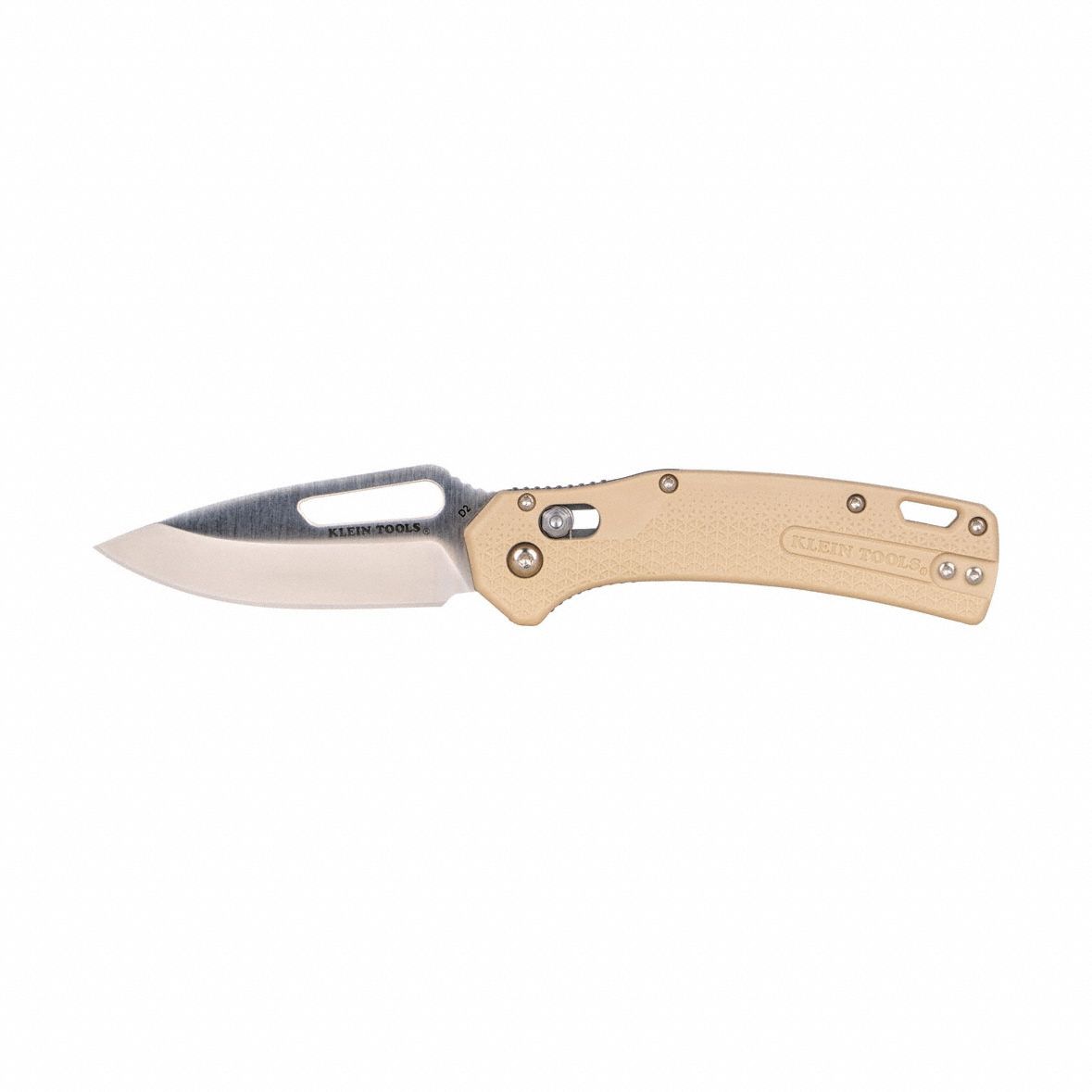 Knife Drop Point Blade Sand Handle