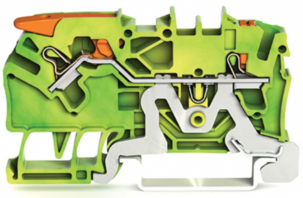 Terminal Block 2.51 L Green Yellow