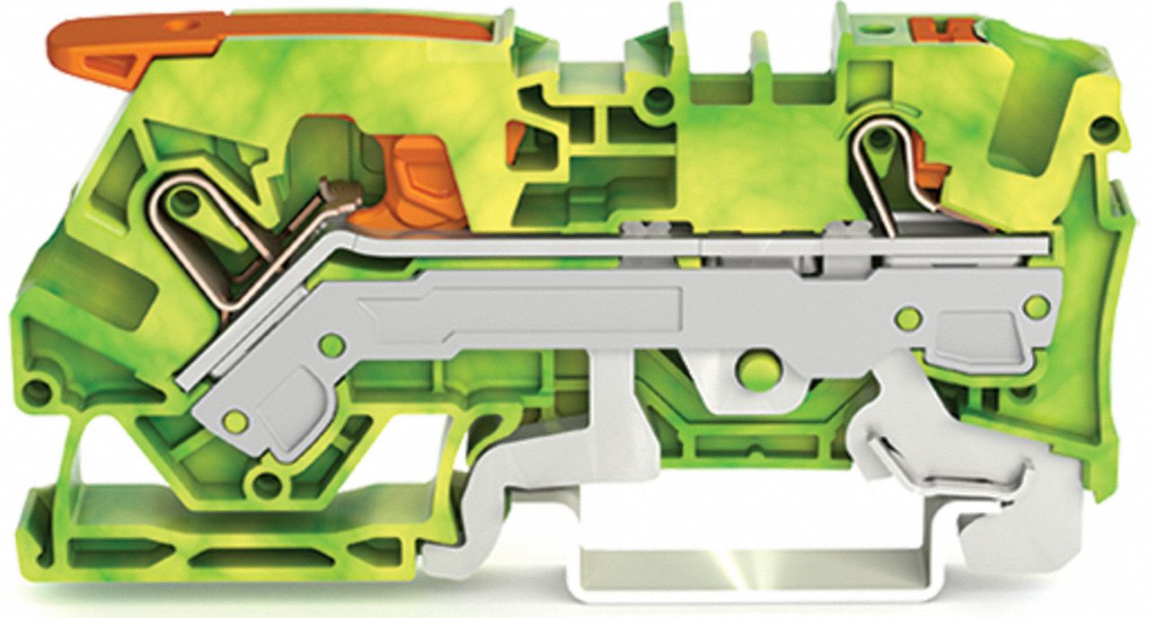 Terminal Block 2.96 L Green Yellow
