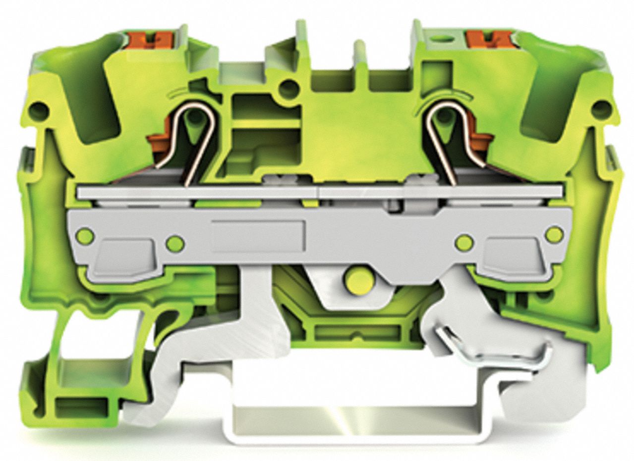 Terminal Block 2.25 L Green Yellow
