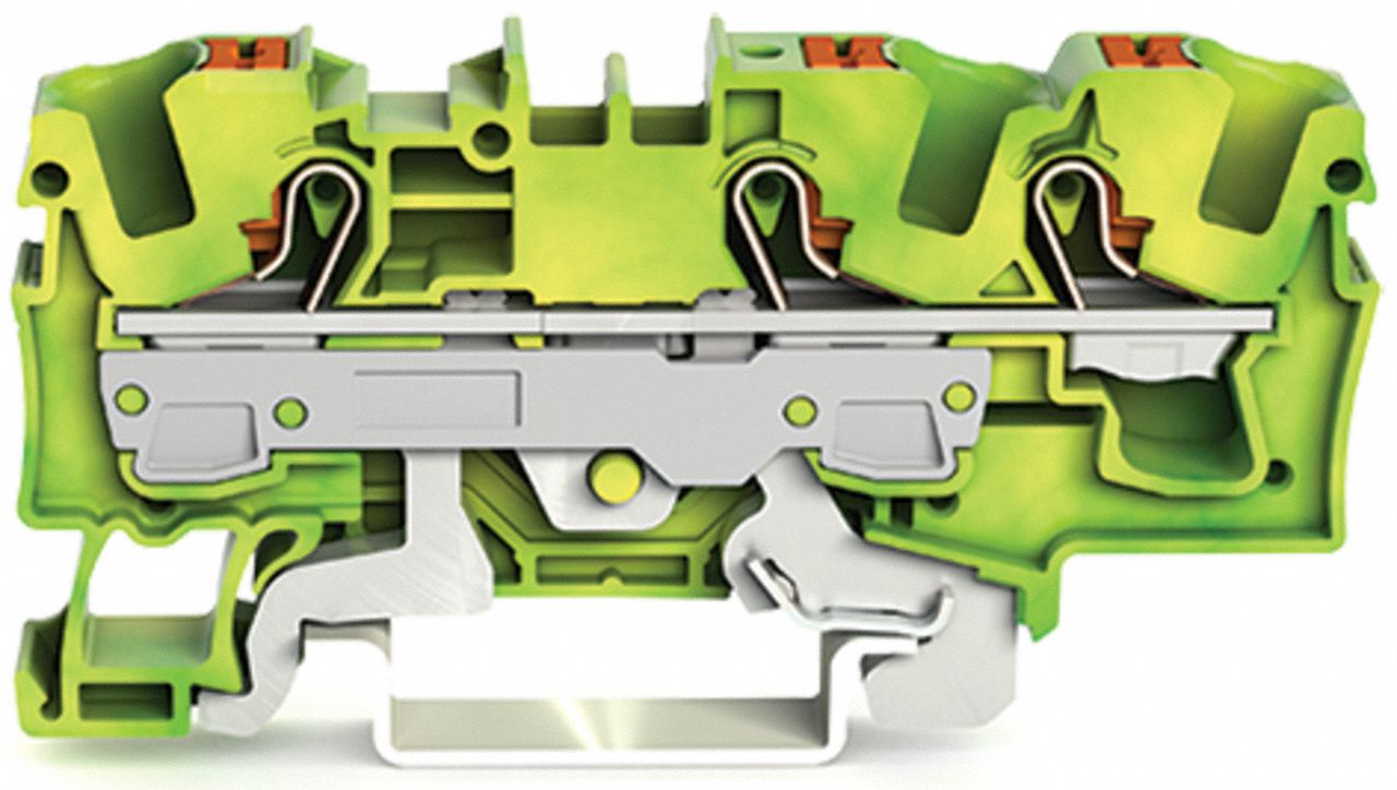 Terminal Block 2.88 L Green Yellow