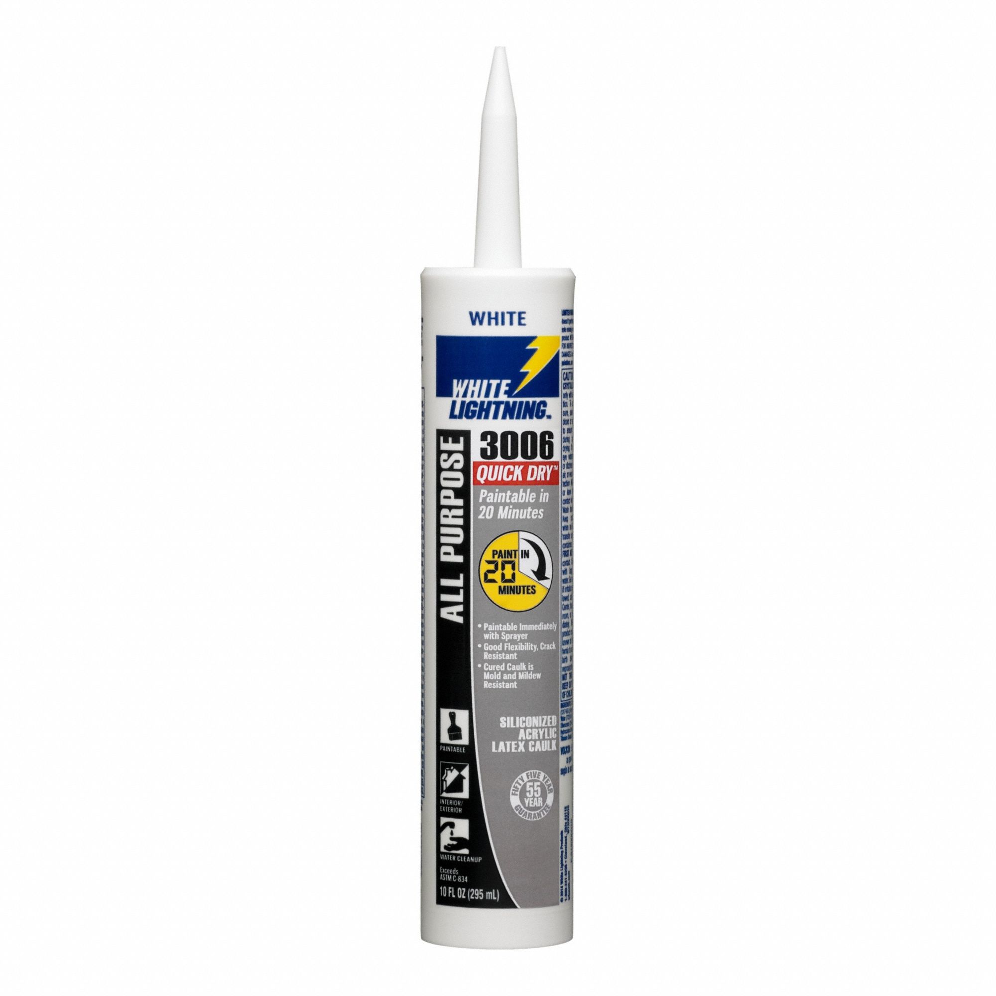 Acrylic Caulk 6  L 8  W White