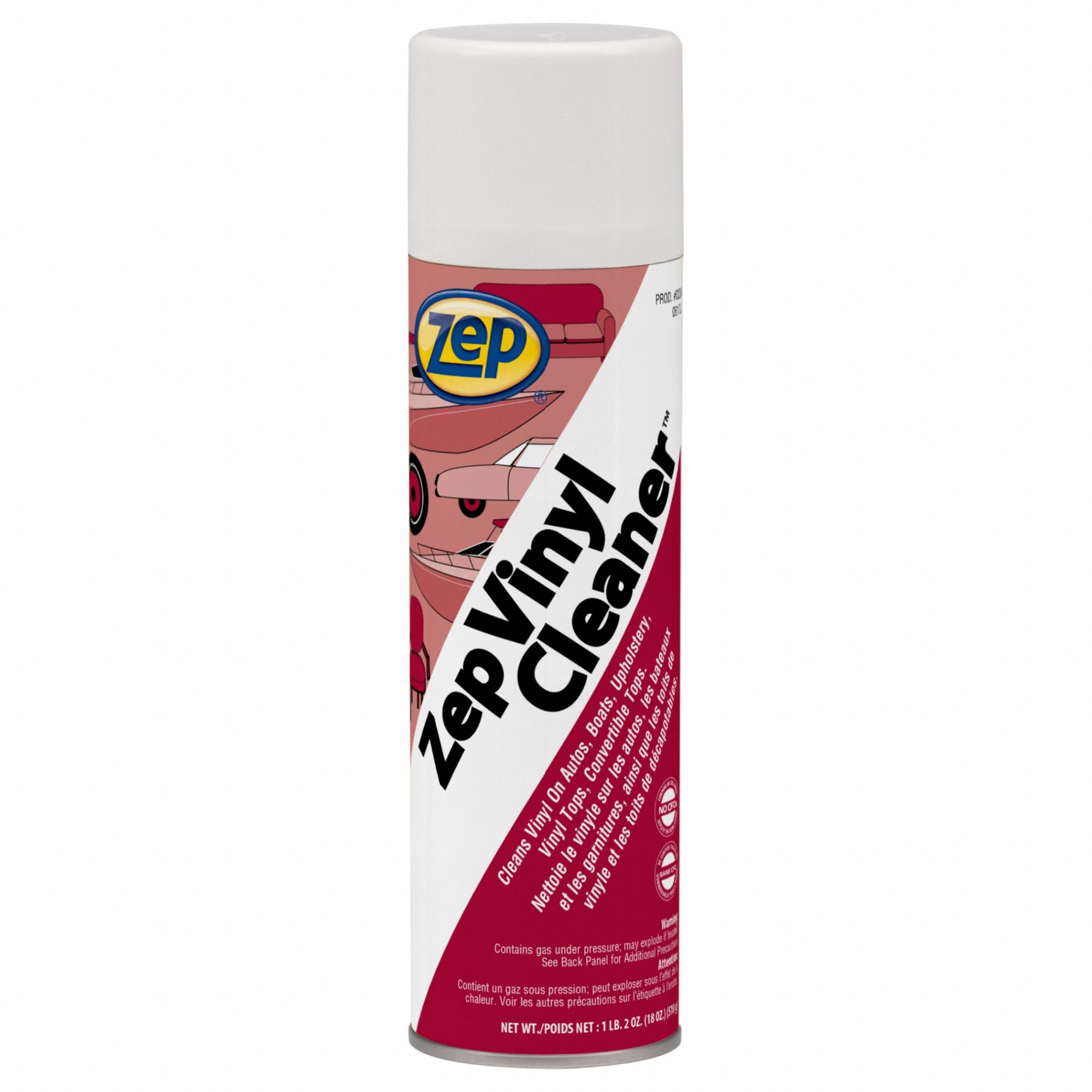 ZEP, Water, Aerosol, Foaming Vinyl Cleaner 453D5923401 Grainger