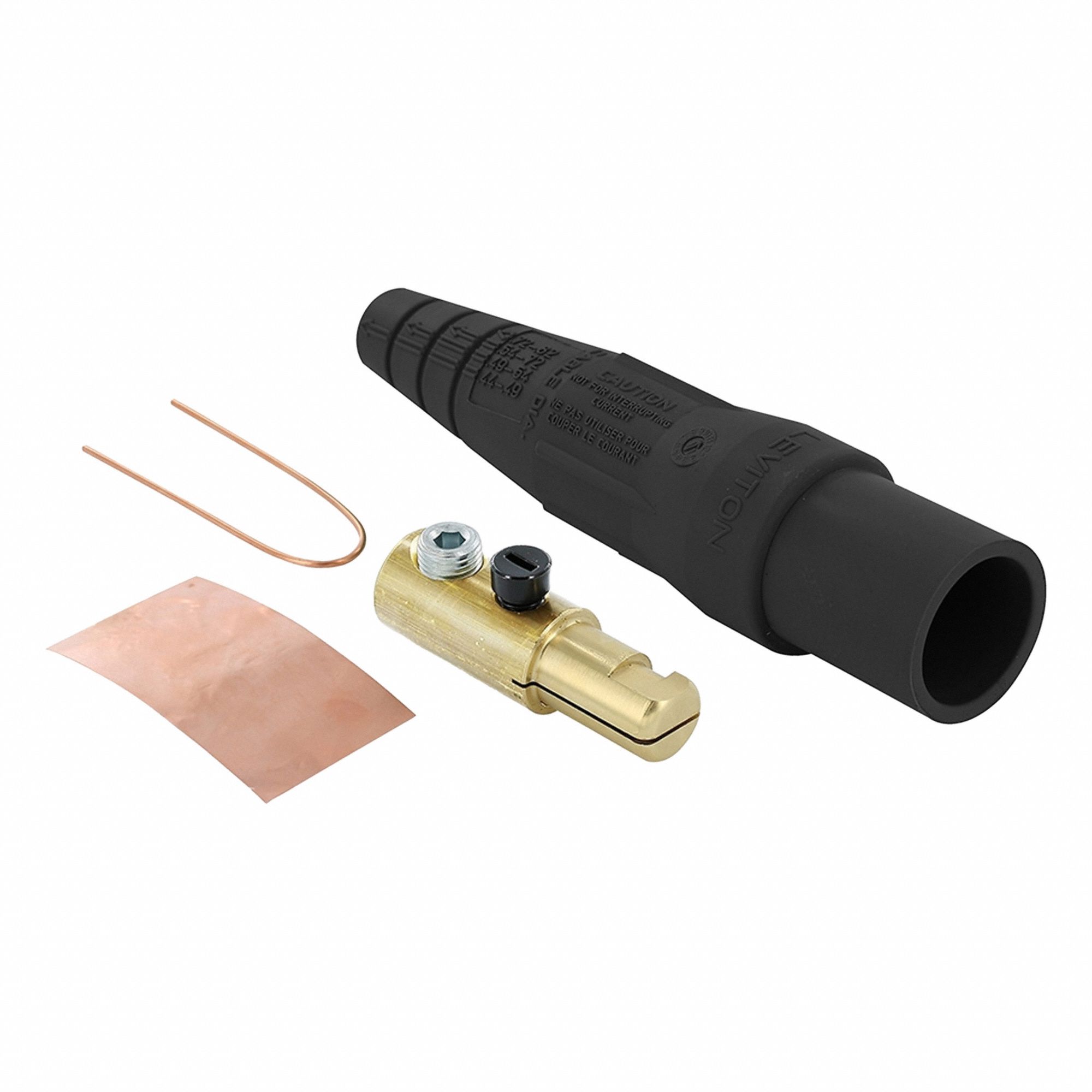 Male Plug: Male Plug, 300 A, Black