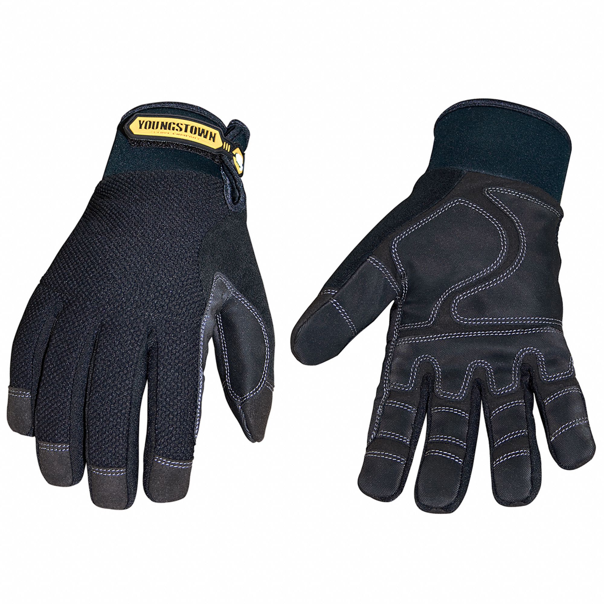 Winter Glove, Warm, Waterproof, Thinsulate: Nylon, Synthetic Leather, 1 PR