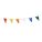 PENNANTS, VINYL, 60 FT OVERALL L, 12 IN OVERALL H, 36 PENNANTS INCLUDED, MULTICOLOUR