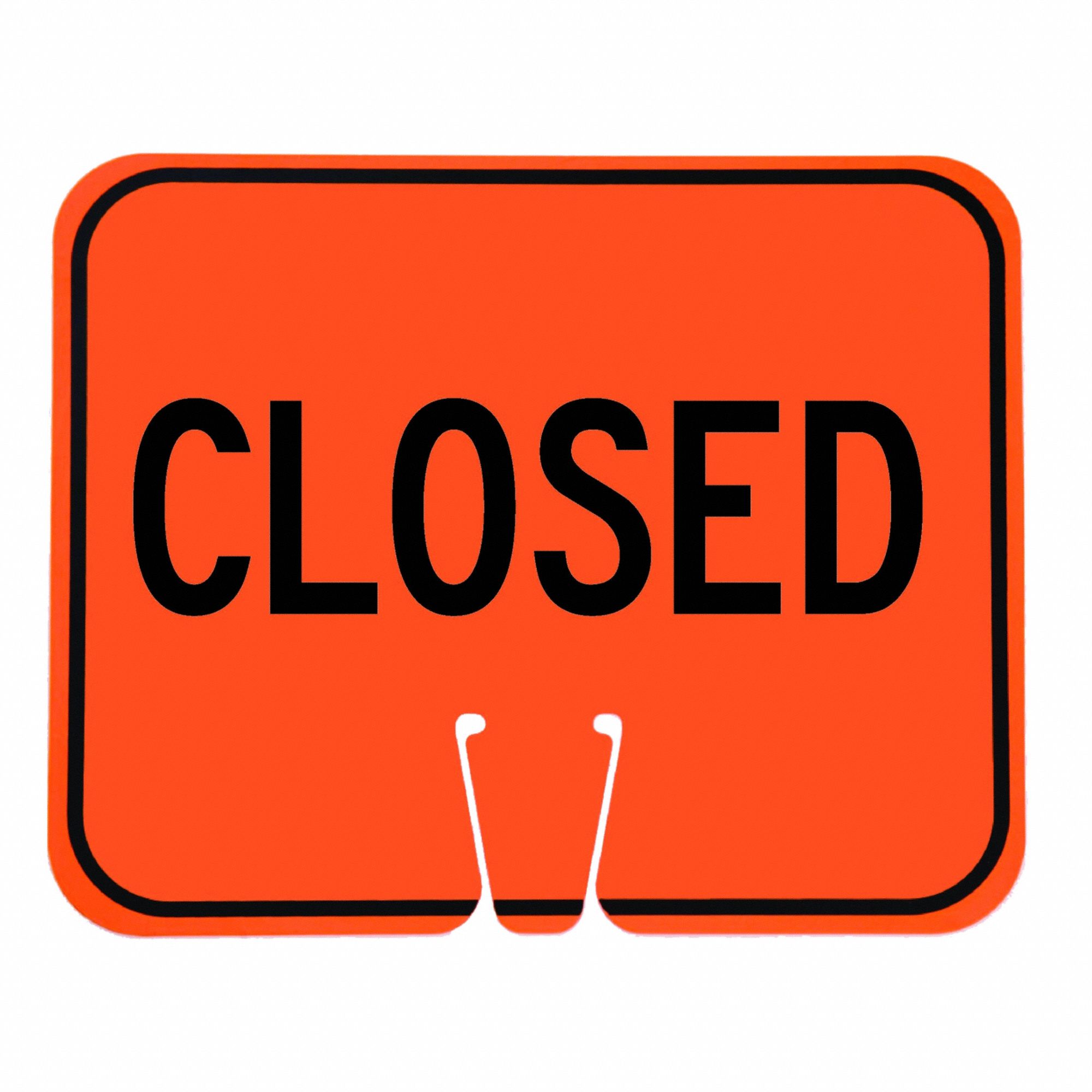 Cone Sign: Closed,