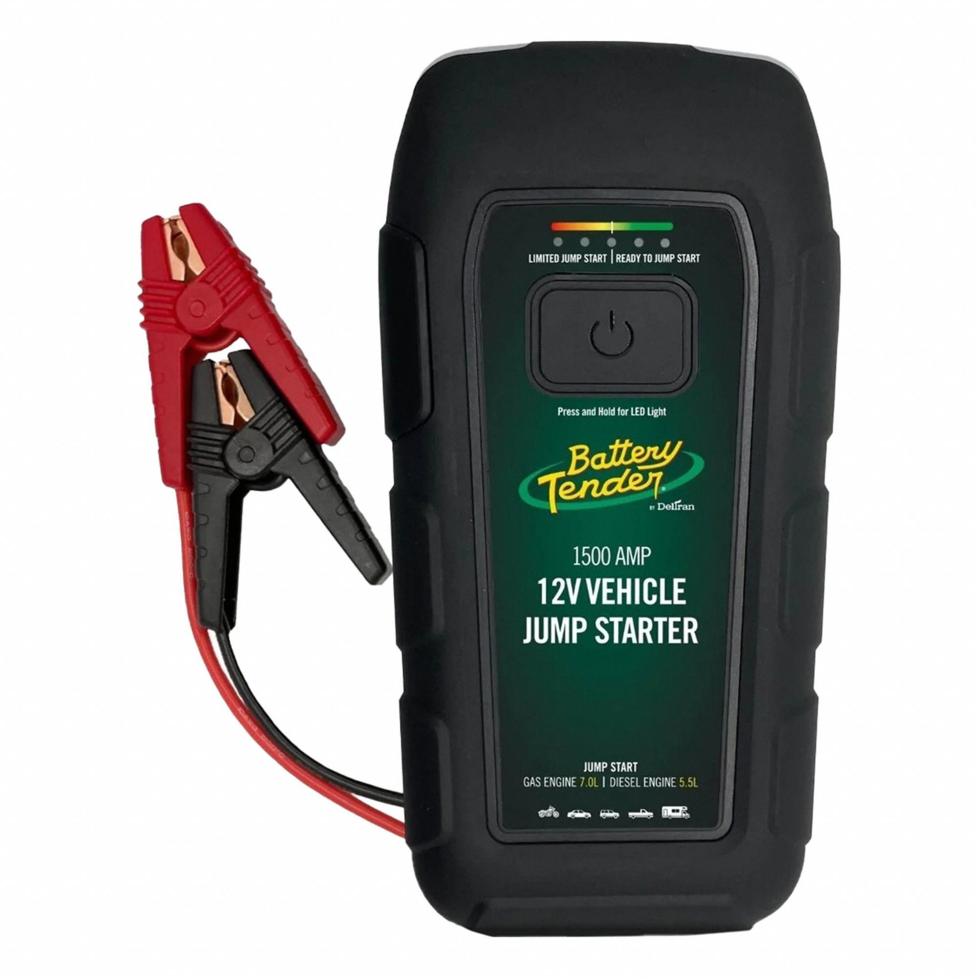 Jump Starter: Charging/Starter Only(Automotive), For 12 V Battery Volt, 3 A @ 5V, USB