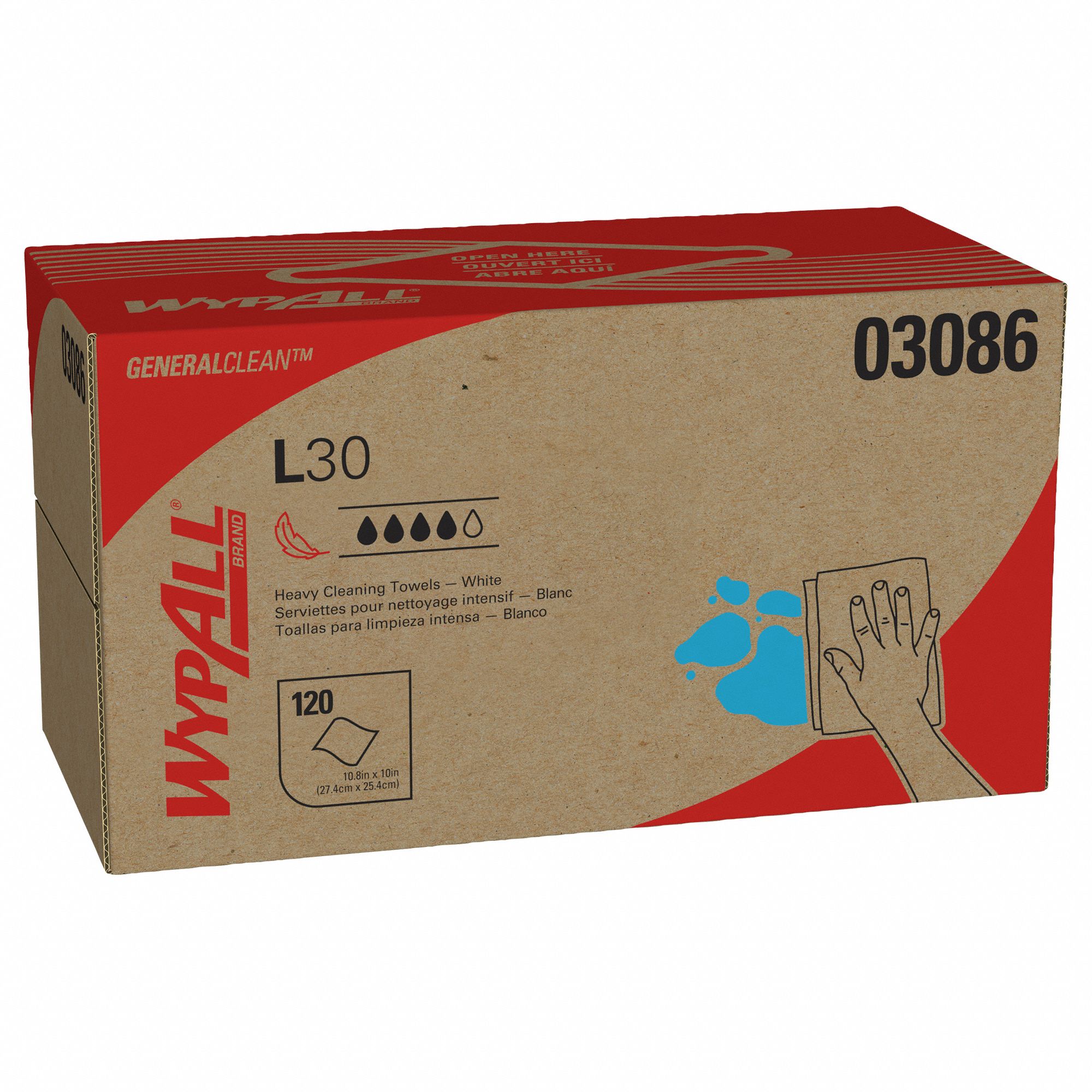 Cleaning Wipes Dispenser Box White PK10