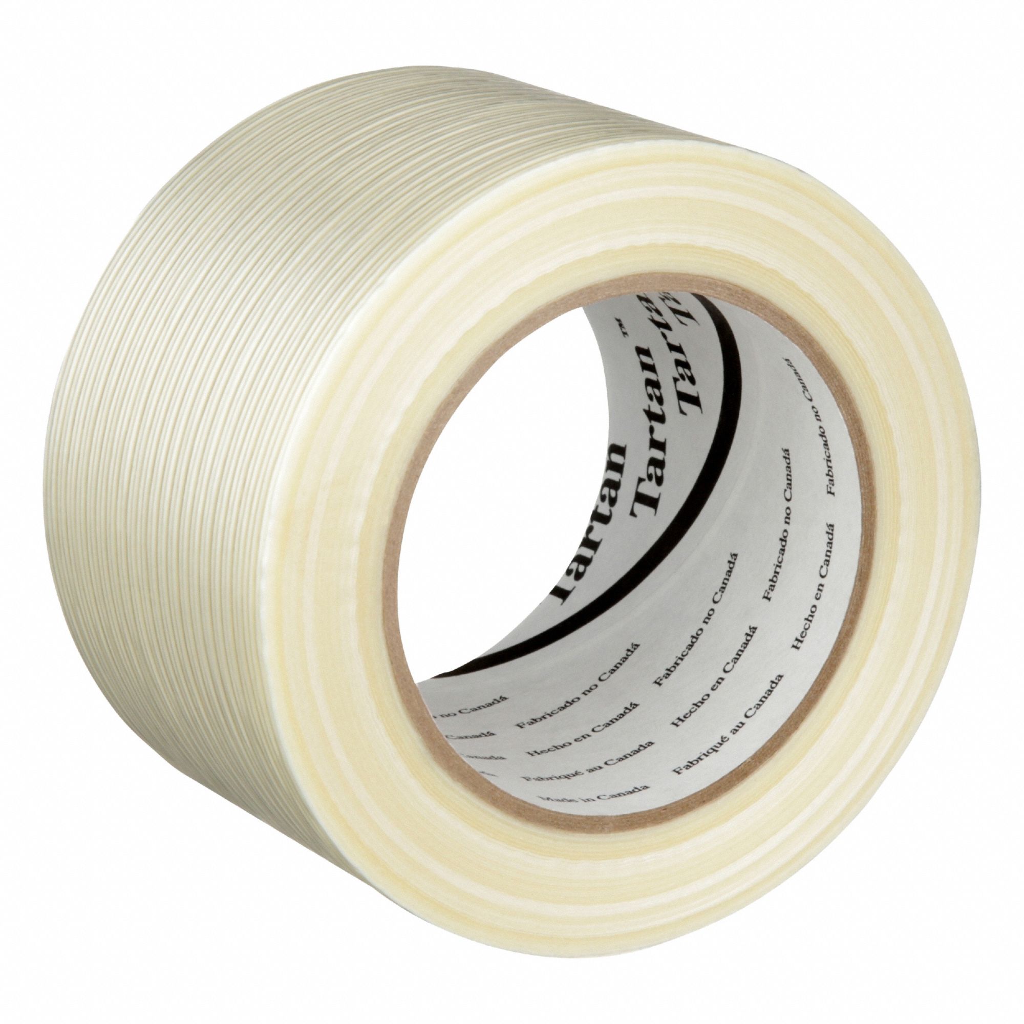 Strapping Tape: 4 mil Tape Thick, 3 in x 180 ft, Clear, 12 PK
