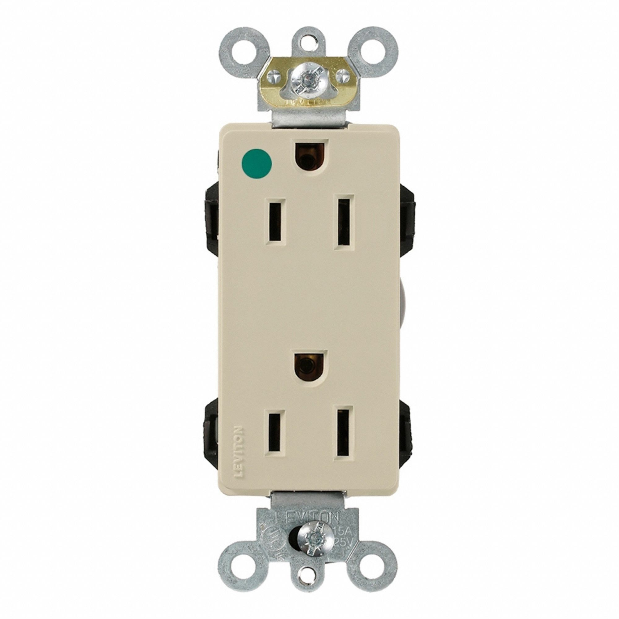 Lev-Lok HG Dup 15A 125V Self-Gr Ivr