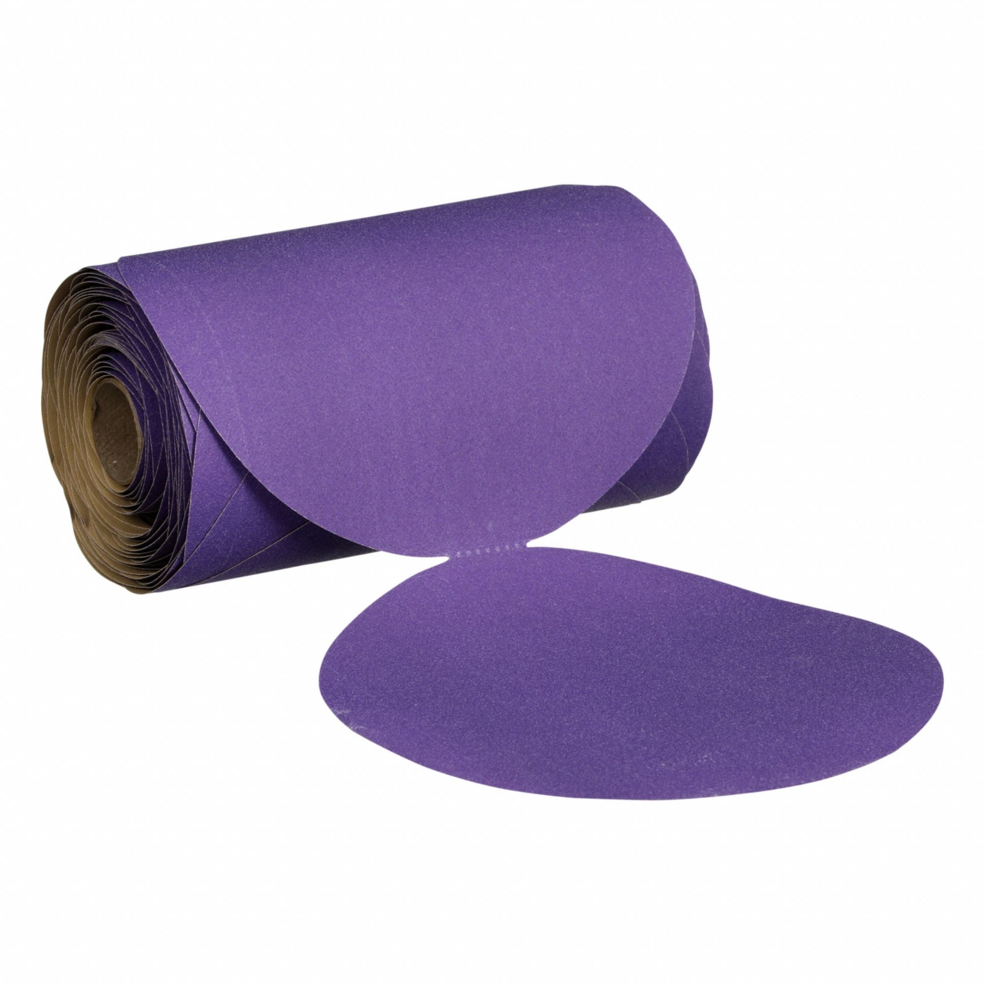 Cubitron II Stikit Paper Disc Roll 732U: 6 in Dia, Non-Vacuum, Ceramic, 240 Grit, PK