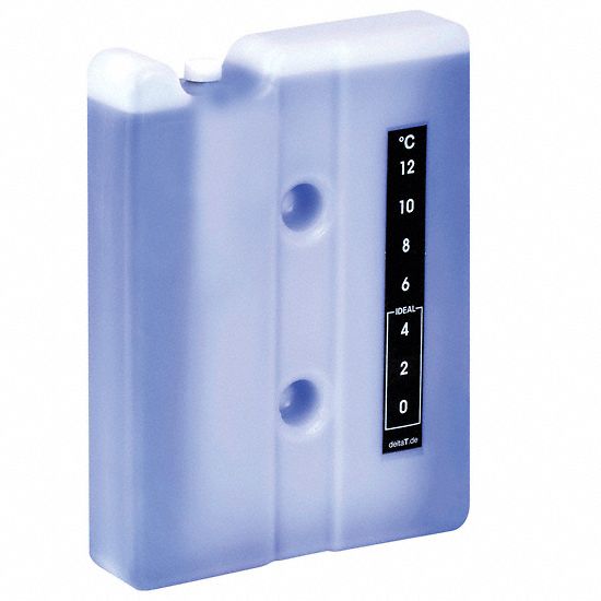 Cold Pack: 8 1/4 in Overall Lg, 6 1/4 in Overall Wd, 1 5/8 in Overall Ht, 1 L Capacity, Blue
