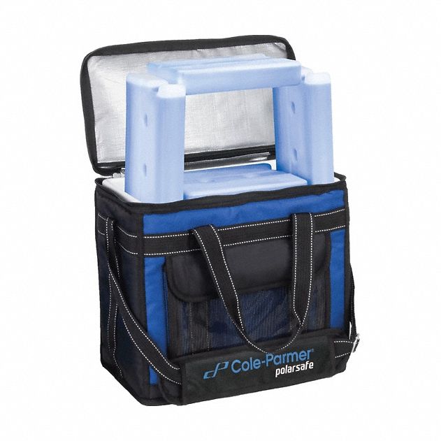 Cryogenic Storage Box: 15 in Overall Lg, 13 in Overall Wd, 7 7/8 in Overall Ht, 16 L Capacity, Nylon