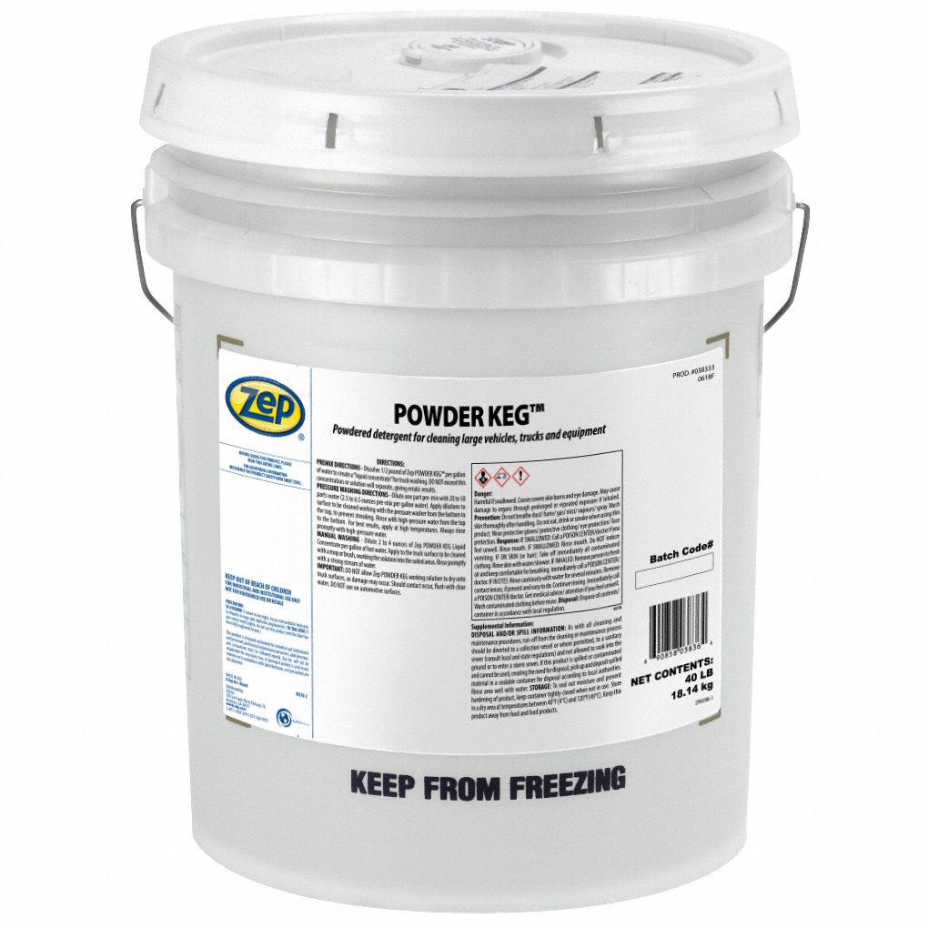 Truck and Trailer Wash Powdered: Powder Keg, 40 lb, Drum