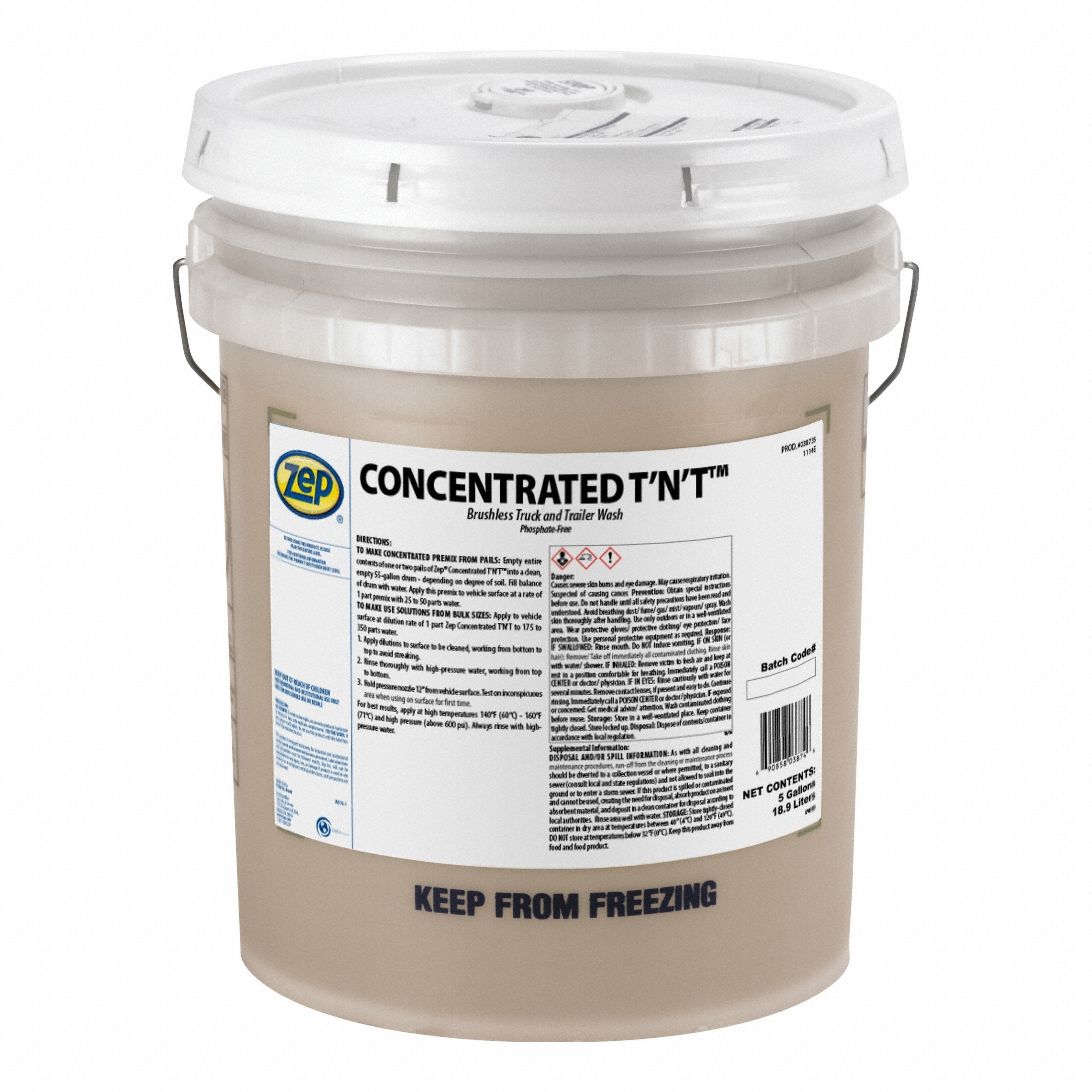 Truck And Trailer Wash Concentrate: TNT - Truck & Trailer Wash, 5 gal, Pail