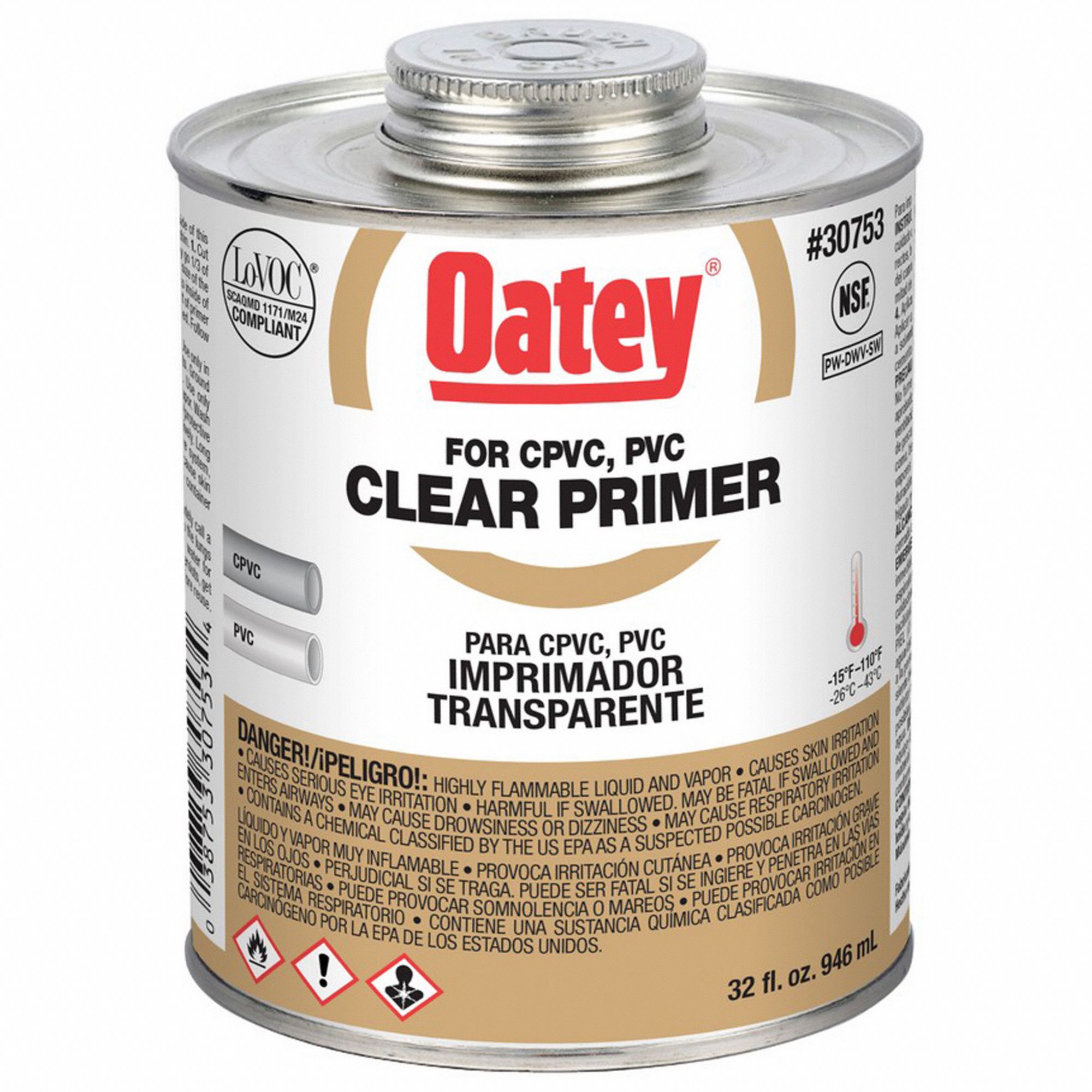 Primer: 32 oz, Can, Clear