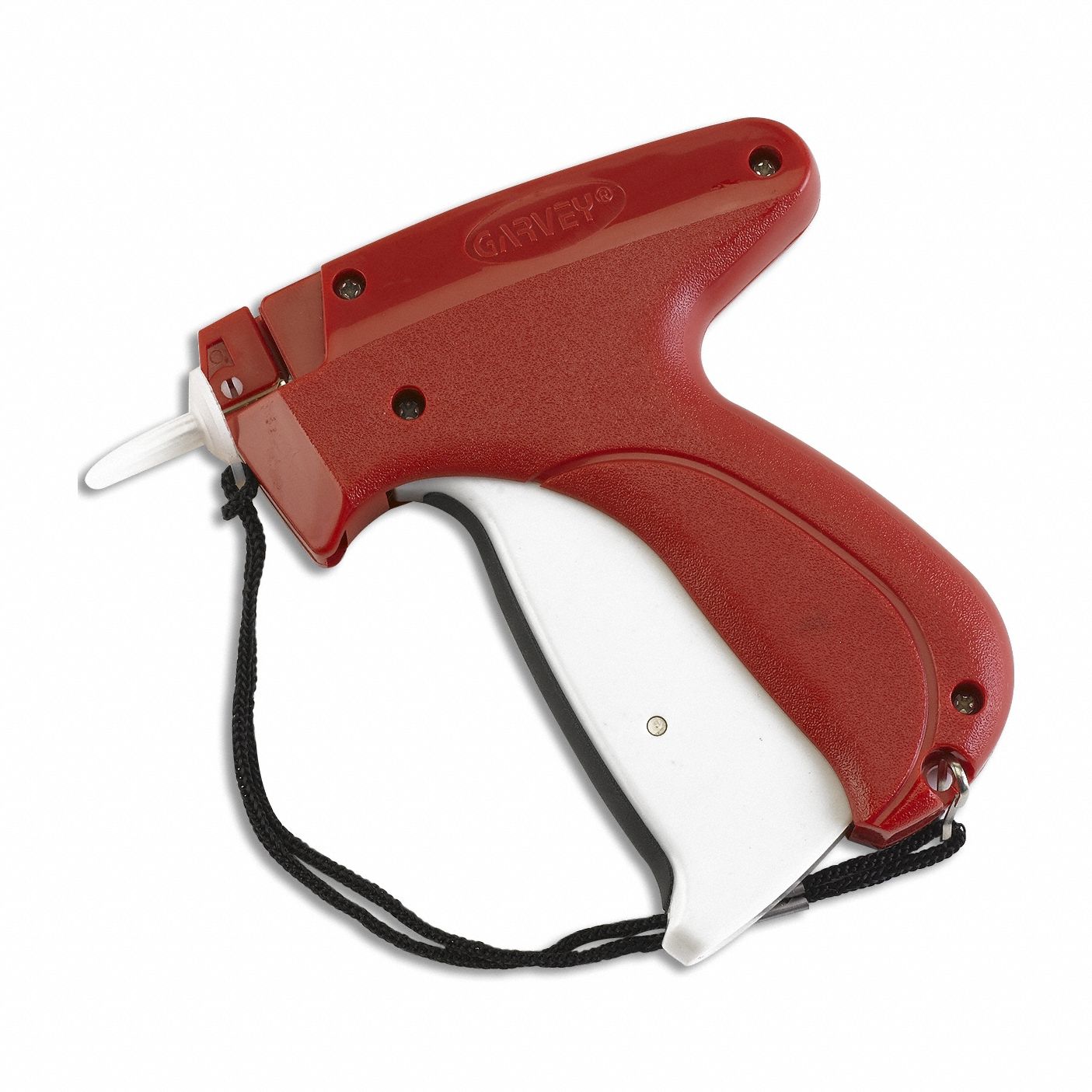 Tagging Gun: Red, 1/2 in Overall Wd, 3 in Overall Dp, 2 in Overall Ht, For Std Fabric Type, Plastic