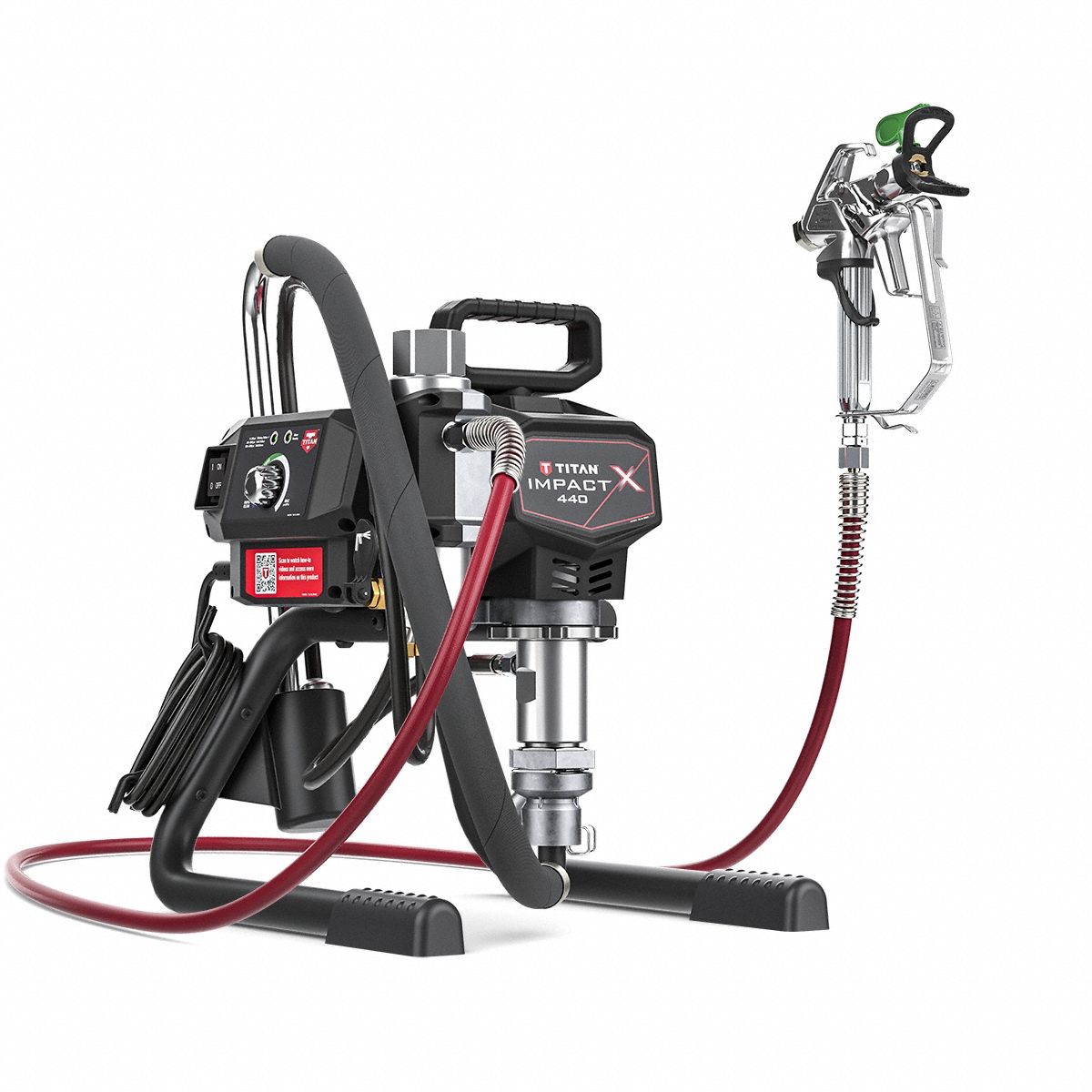 Paint Sprayer: Airless, Stand, 20 1/4 in Overall Ht, Electric, Enamels/Stains, 120V AC