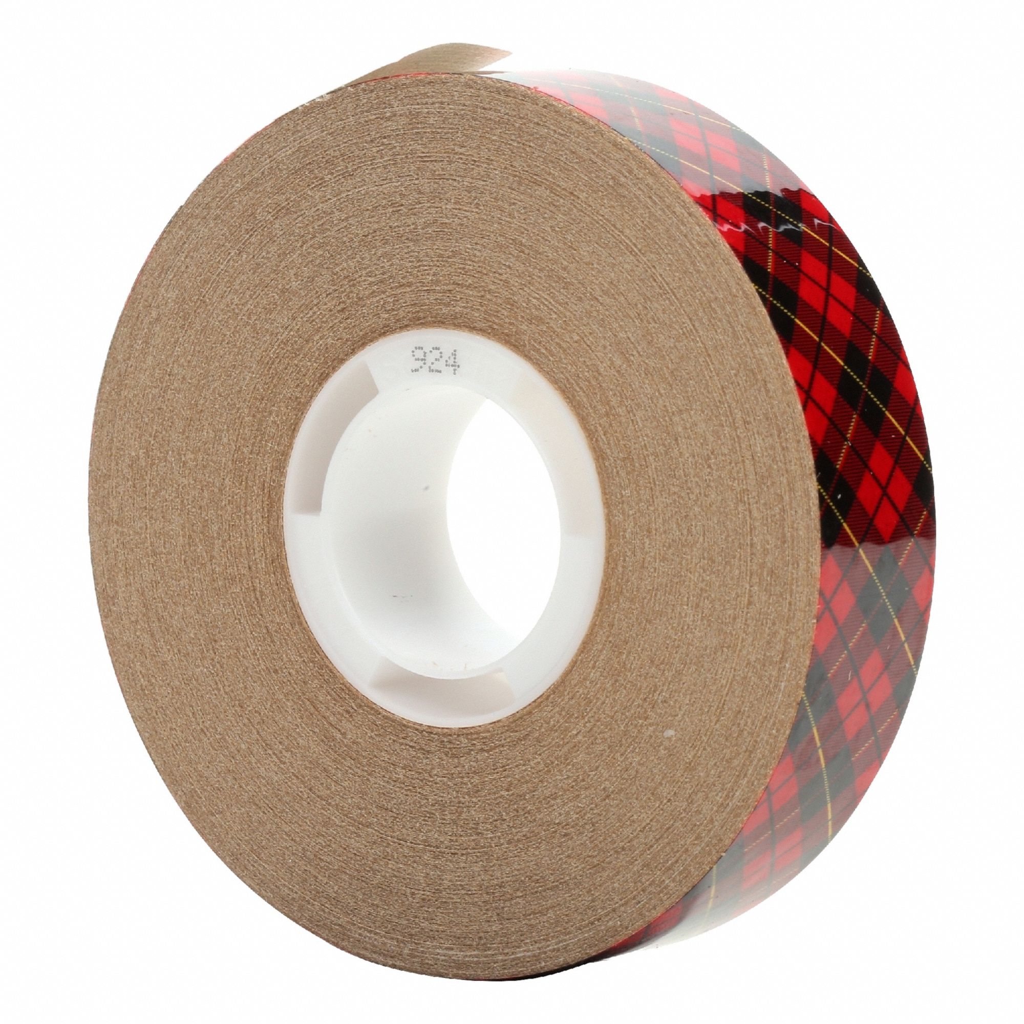 Transfer Tape: 3/4 in Wd, 36 yd Lg, 2 mil Thick, Kraft Paper, Acrylic, Transparent, 48 PK