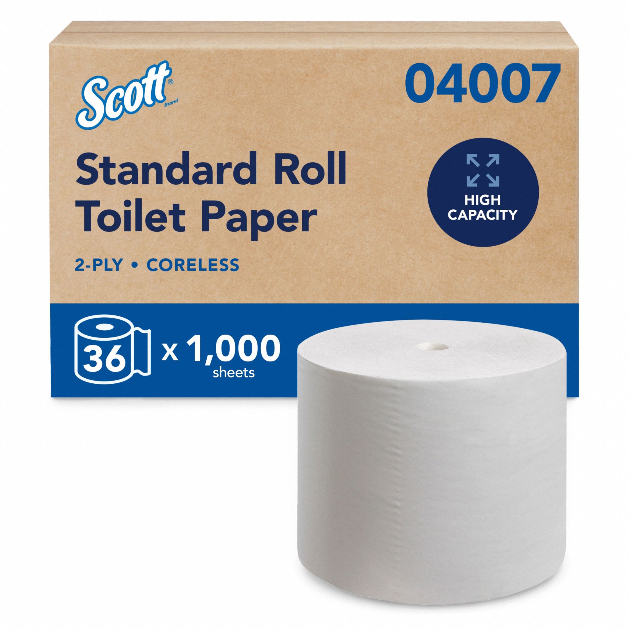 Toilet Paper Roll 1000 White PK36