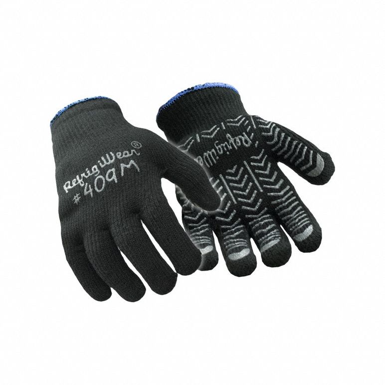 Cold Protection Gloves, M, Black, PK12
