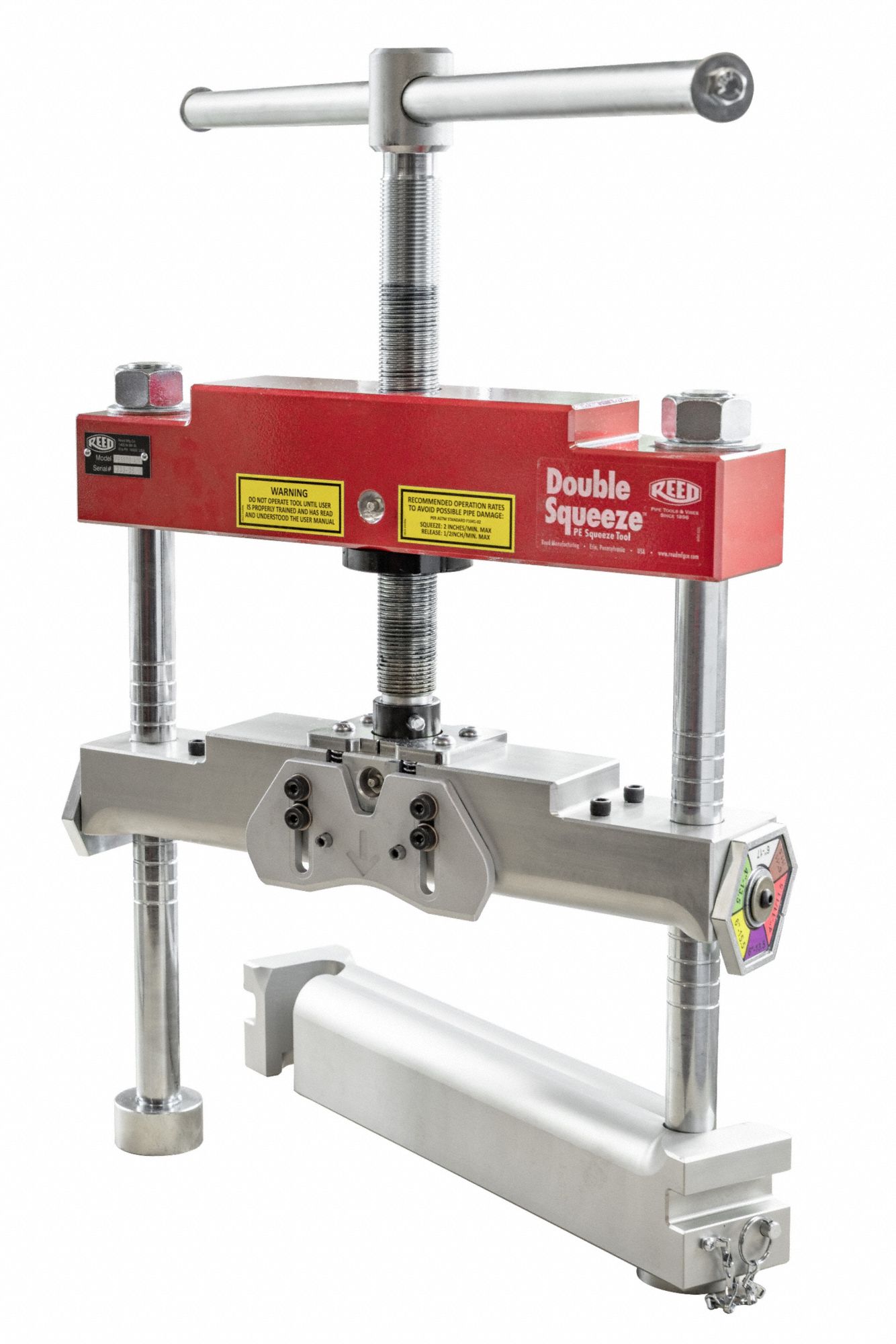 Pipe Shut Off Tool: 3 1/2 in – 6 5/8 in Pipe Size Range, For Polyethylene, 23 1/2 in Tool Lg