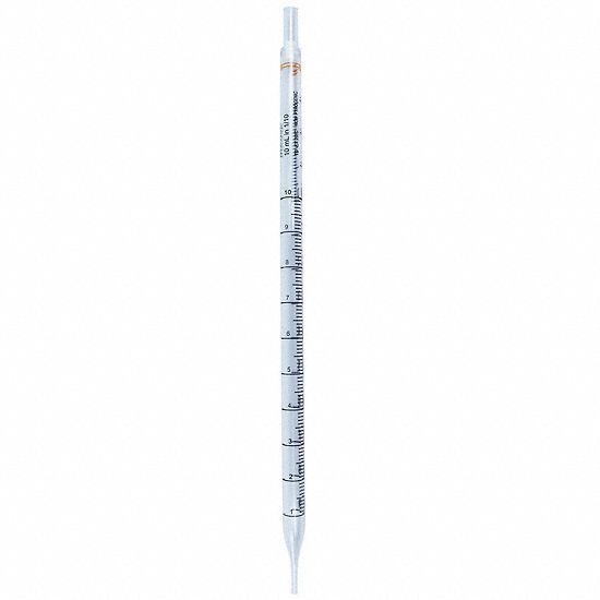Serological Pipette: 10 mL Capacity, 0.1 mL Graduation Increments, Sterile, Polystyrene