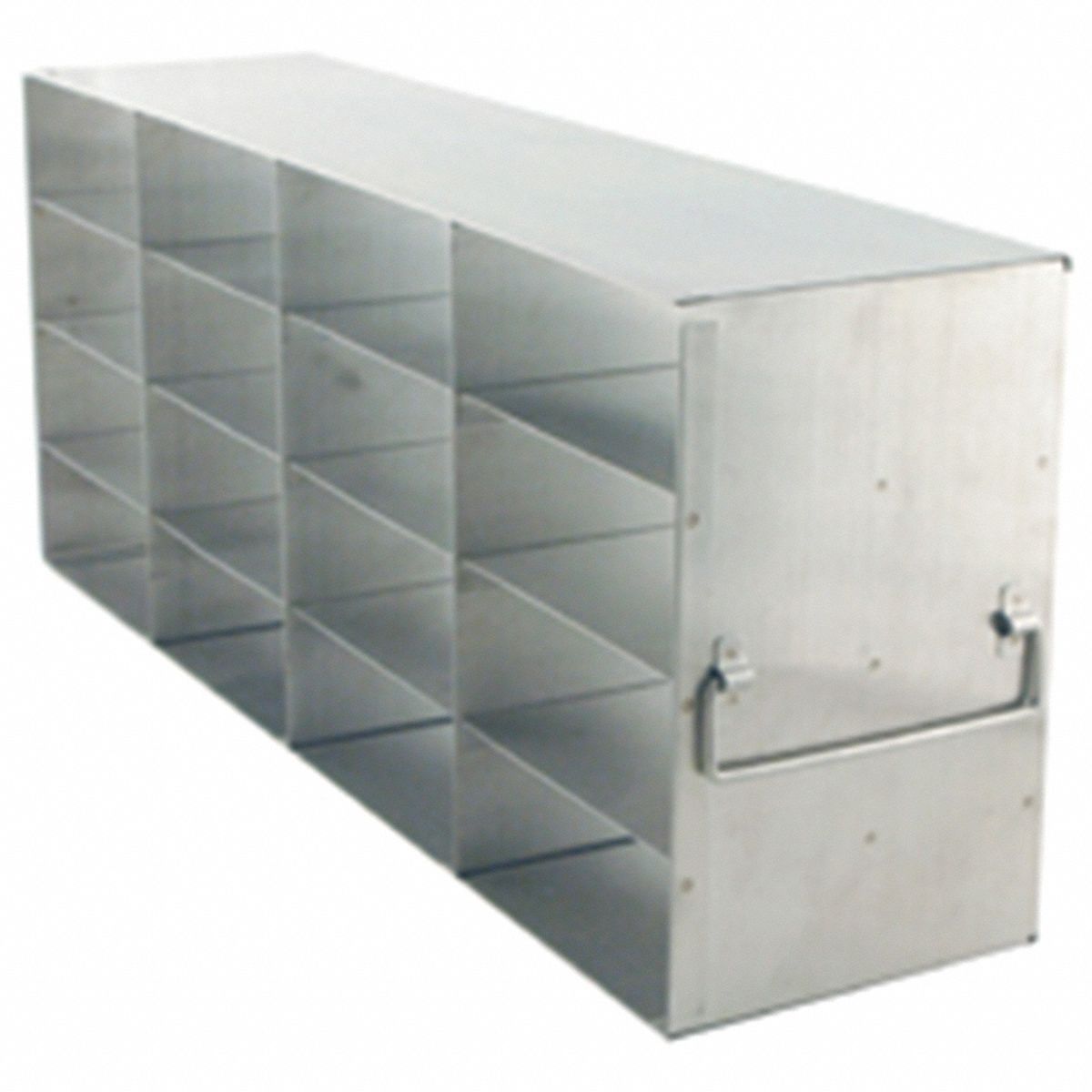 Freezer Rack: 21 5/8 in Overall Lg, 5 1/2 in Overall Wd, Stainless Steel, Handles