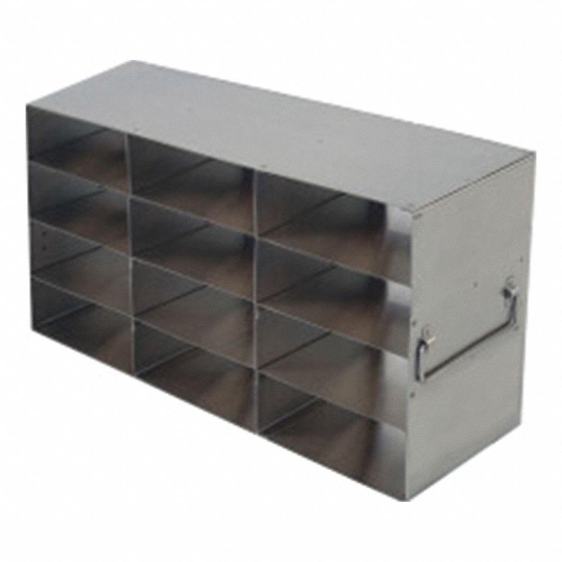 Freezer Rack: 18 3/4 in Overall Lg, 5 7/8 in Overall Wd, Stainless Steel, Handles
