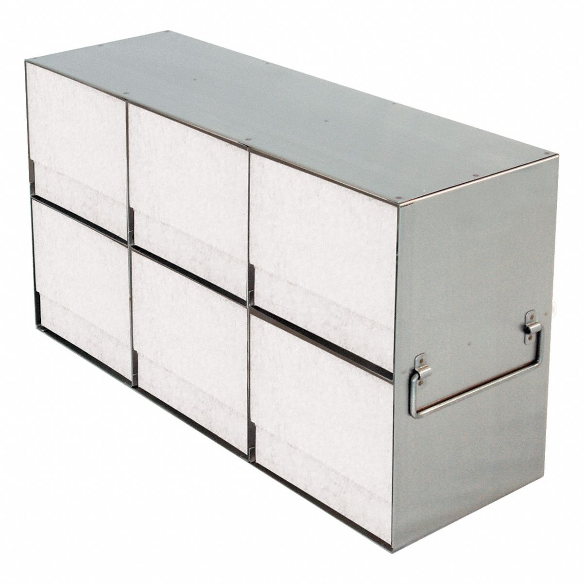 Freezer Rack: 18 1/4 in Overall Lg, 5 7/8 in Overall Wd, Stainless Steel, Tube Boxes