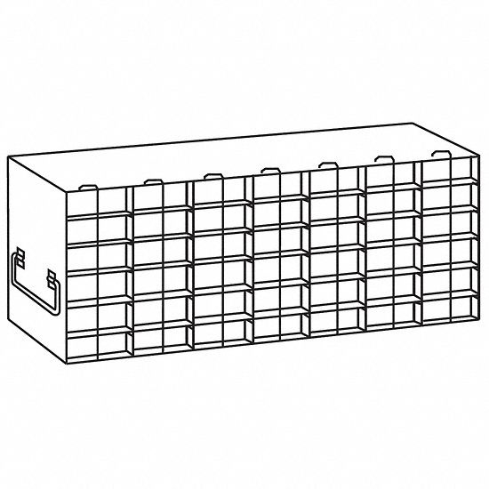 Upright Freezer Rack: 25 7/8 in Overall Lg, 5 3/4 in Overall Wd, Stainless Steel, Handles