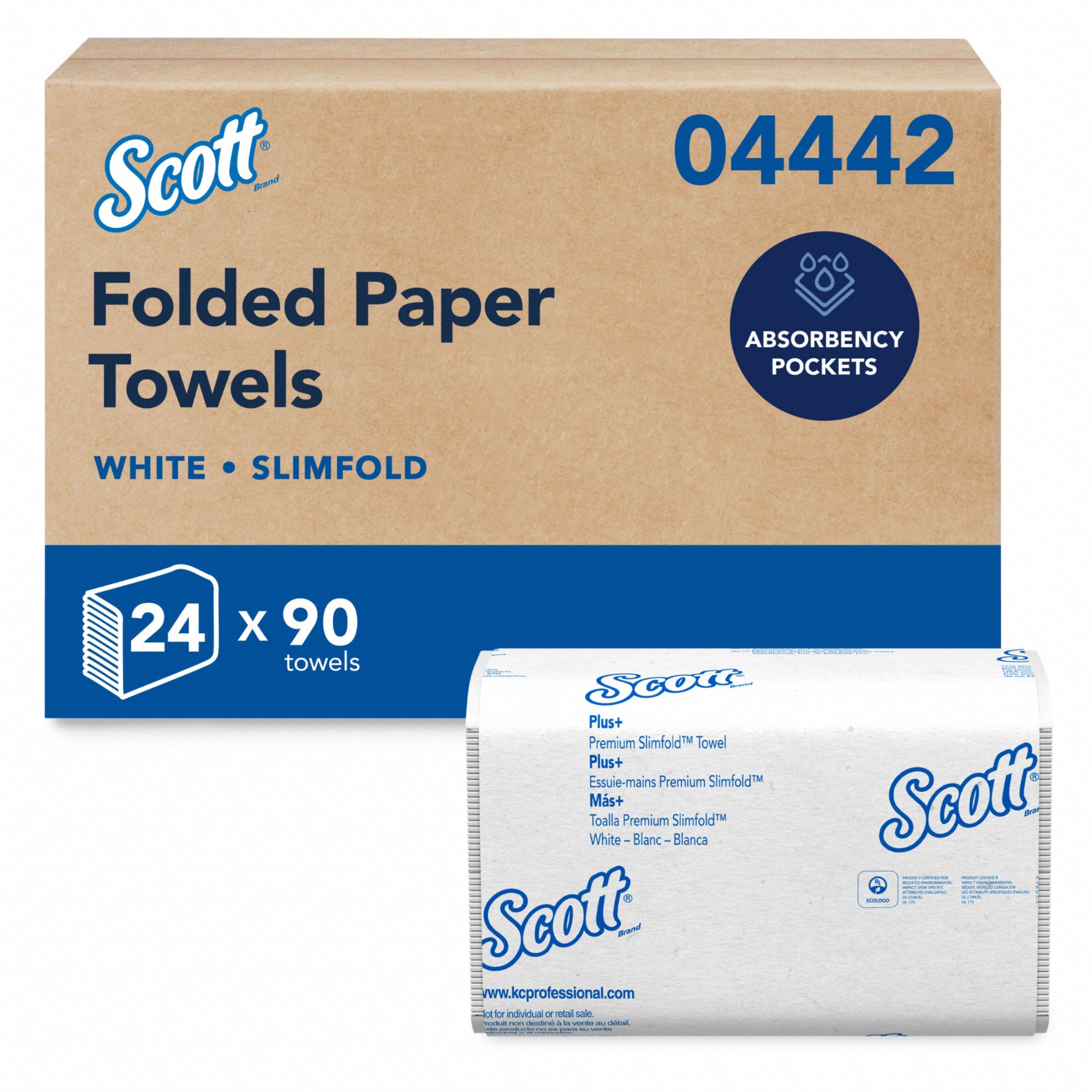 Paper Towel Sheets White 90 PK24