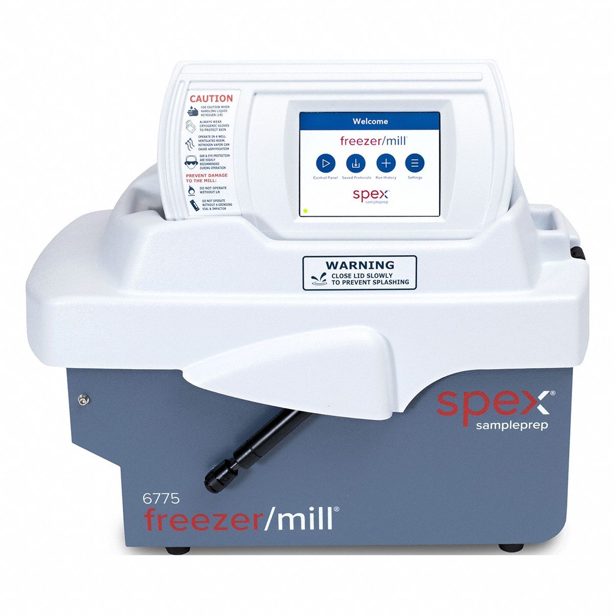 Cryogenic Grinder: 5 mL Capacity, 15 RPM Speed - Max, 7 mm Grain Size - Max, 115V AC