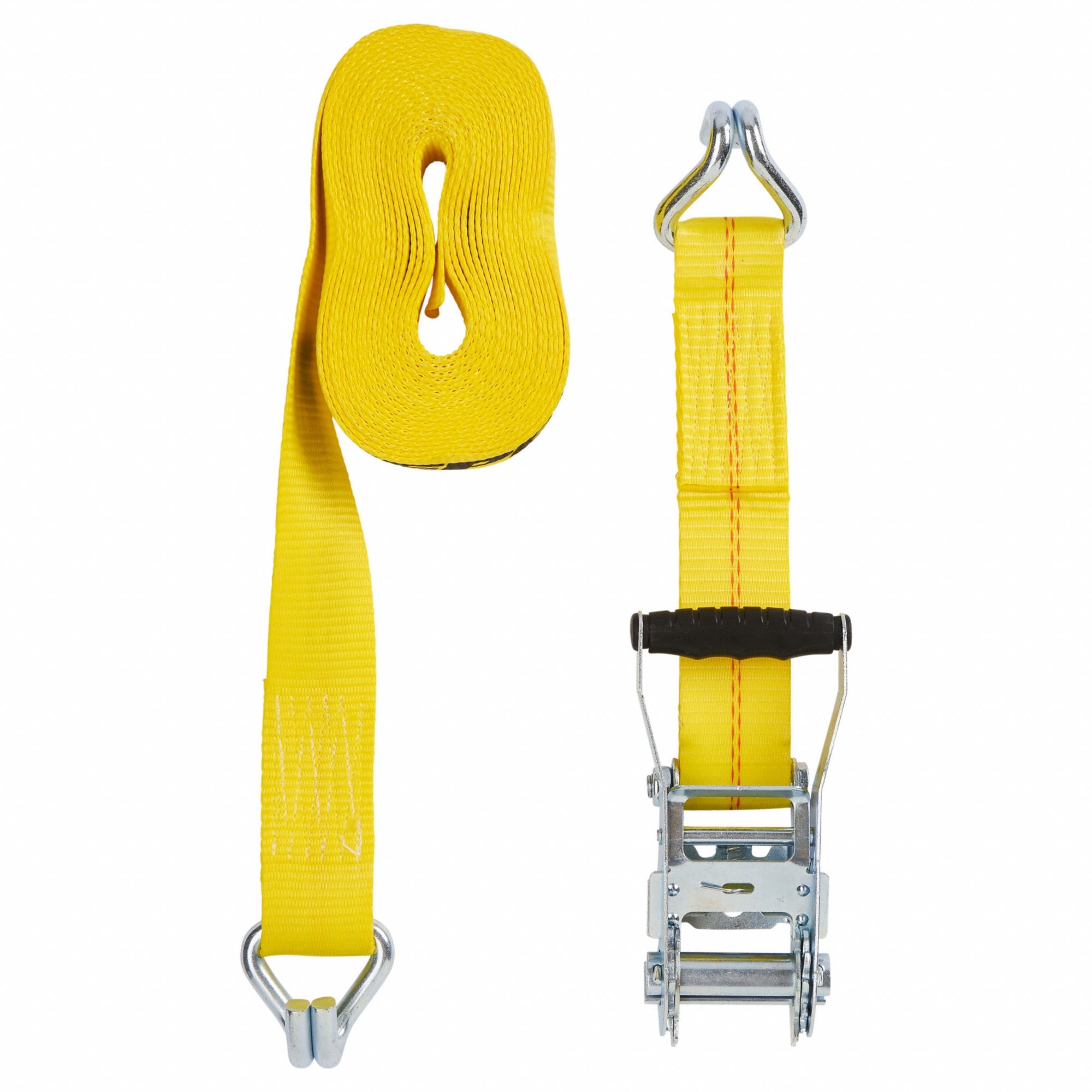 Tie Down Strap, Wire-Hook, Yellow