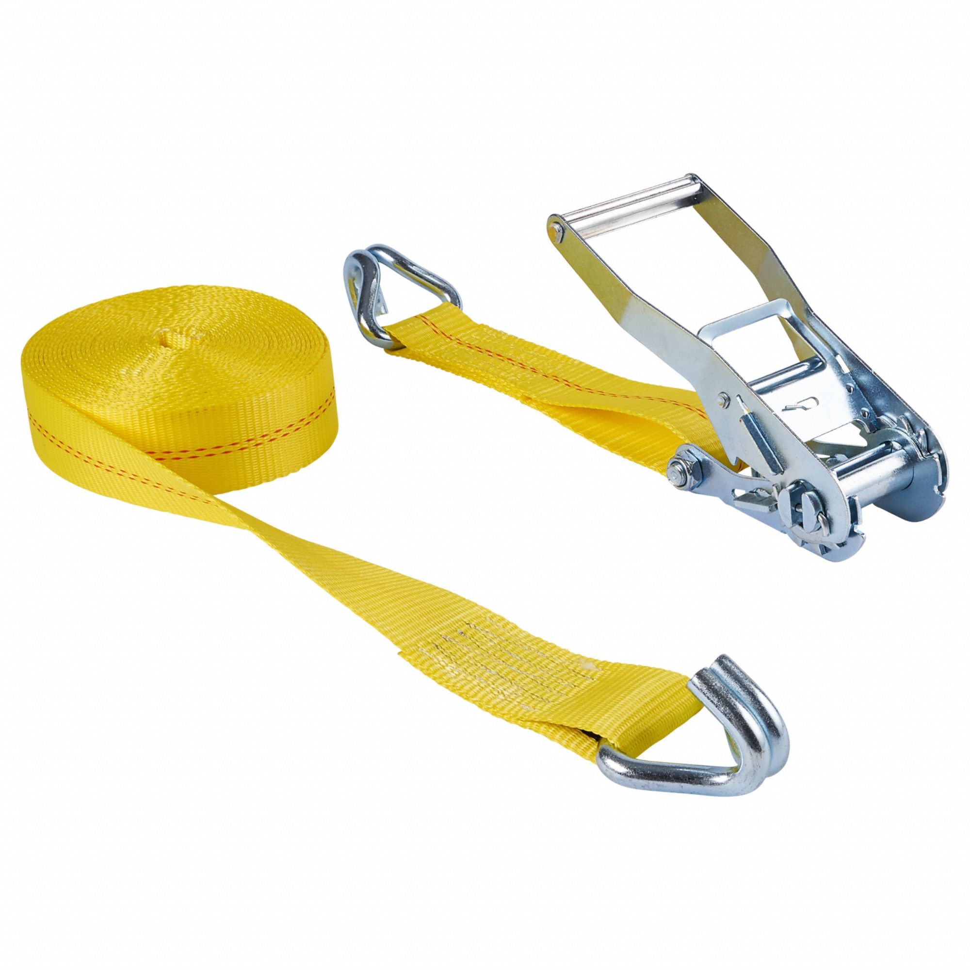 Tie Down Strap, Wire-Hook, Yellow