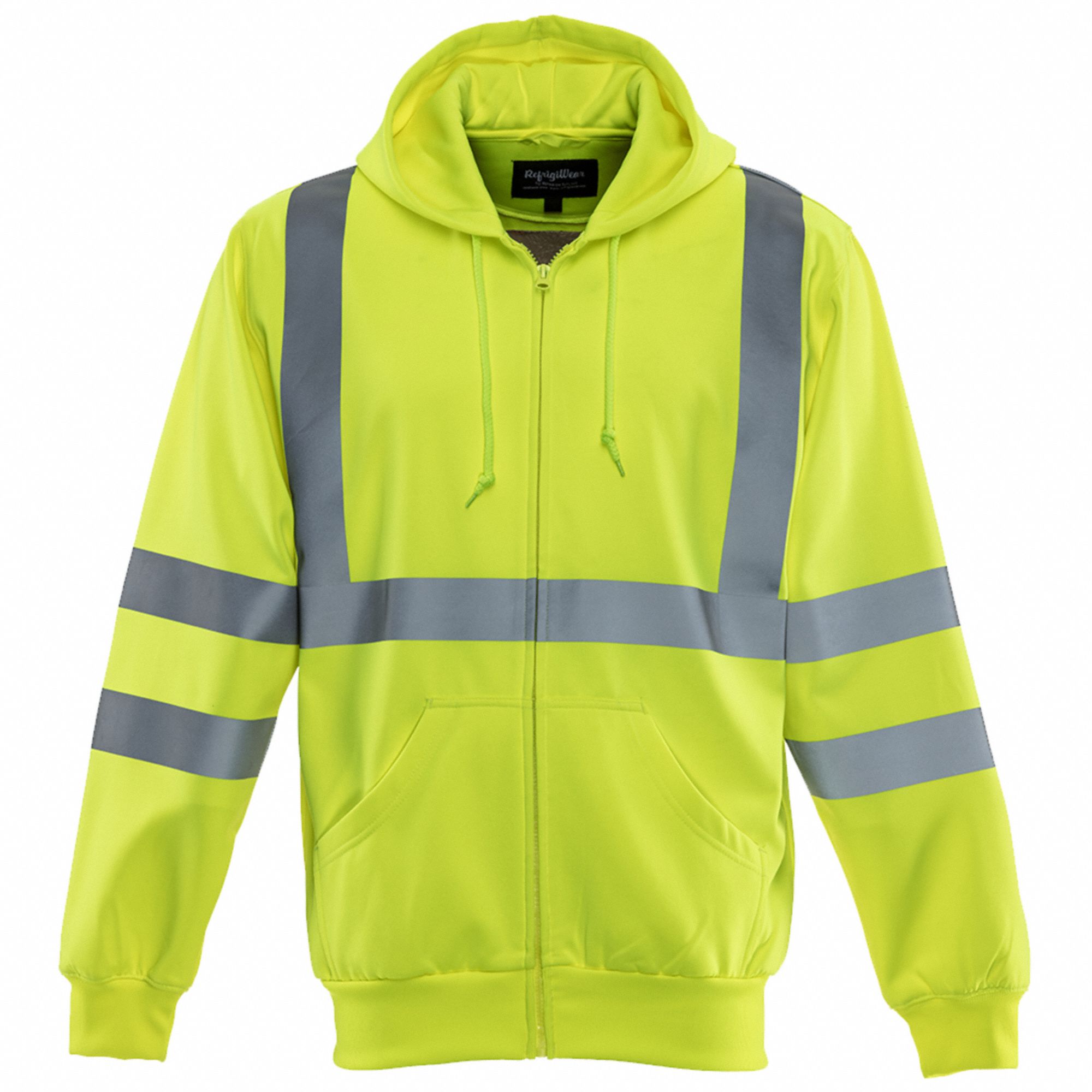 HiVis Hooded Sweatshirt, Polyester, 2XL