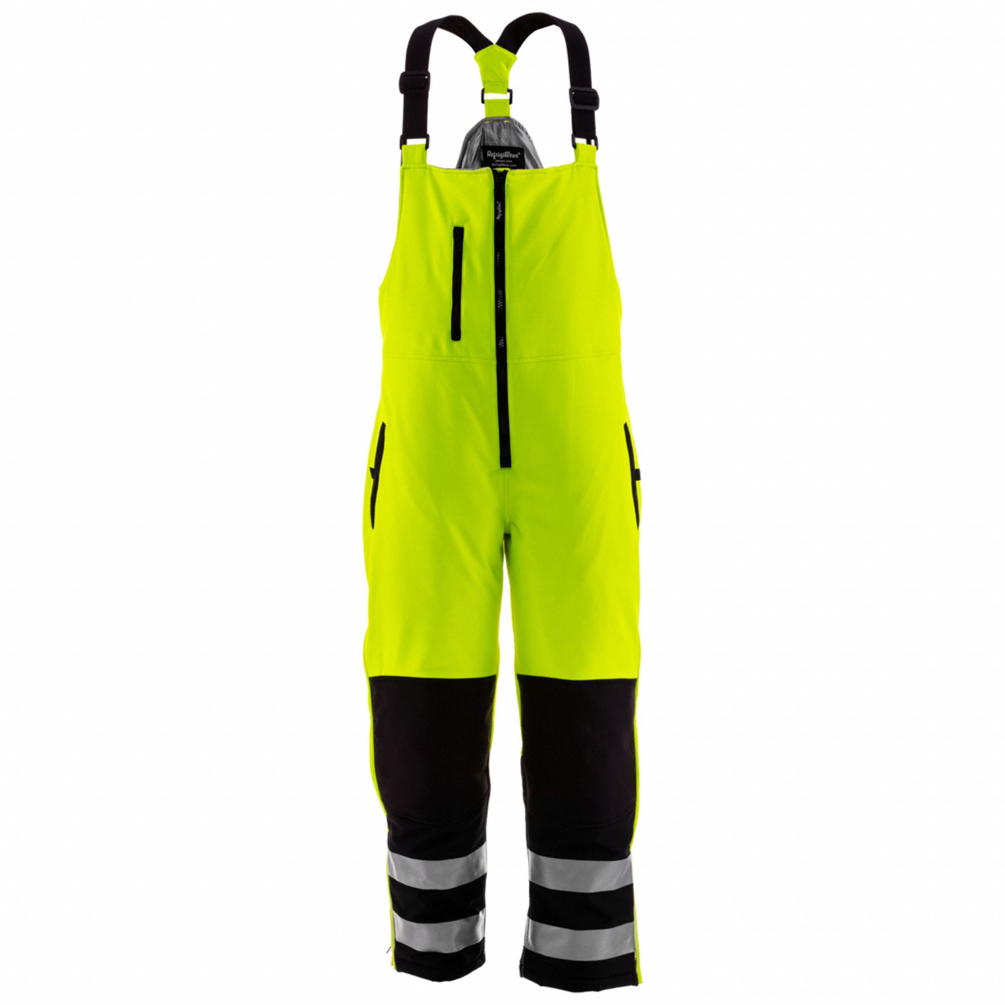 HiVis Insulated Softshell Bib Overalls, L