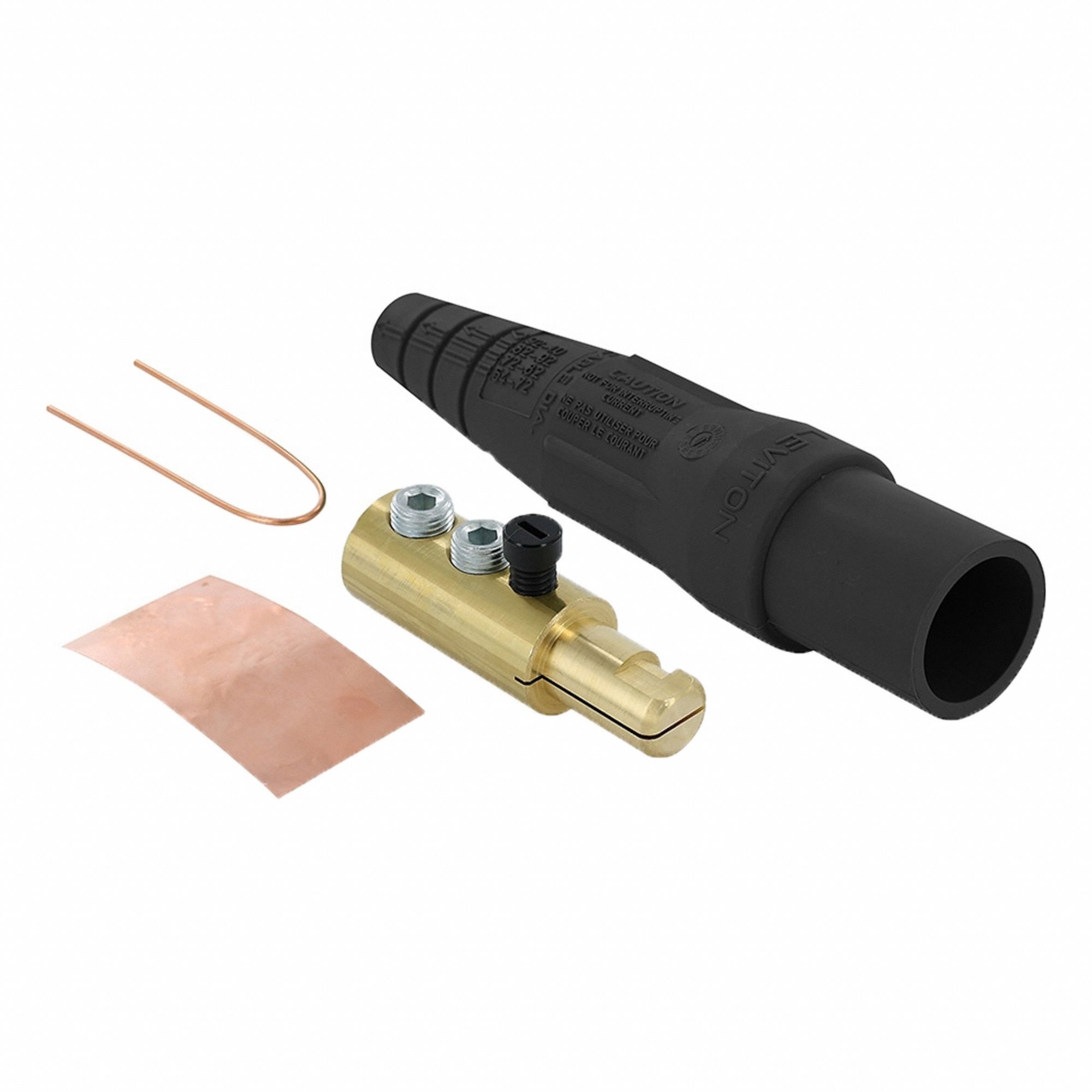 Cam-Type Male Plug 16 Series Blk