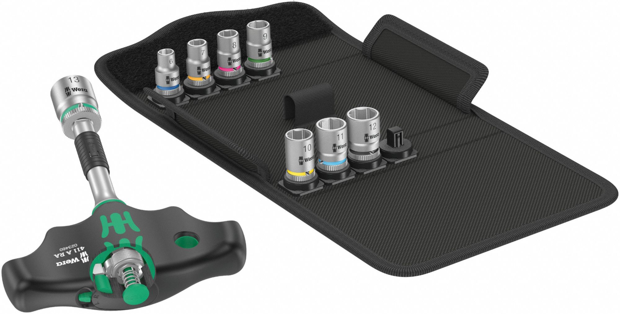 Ratchet Socket Set 155 mm Plastic